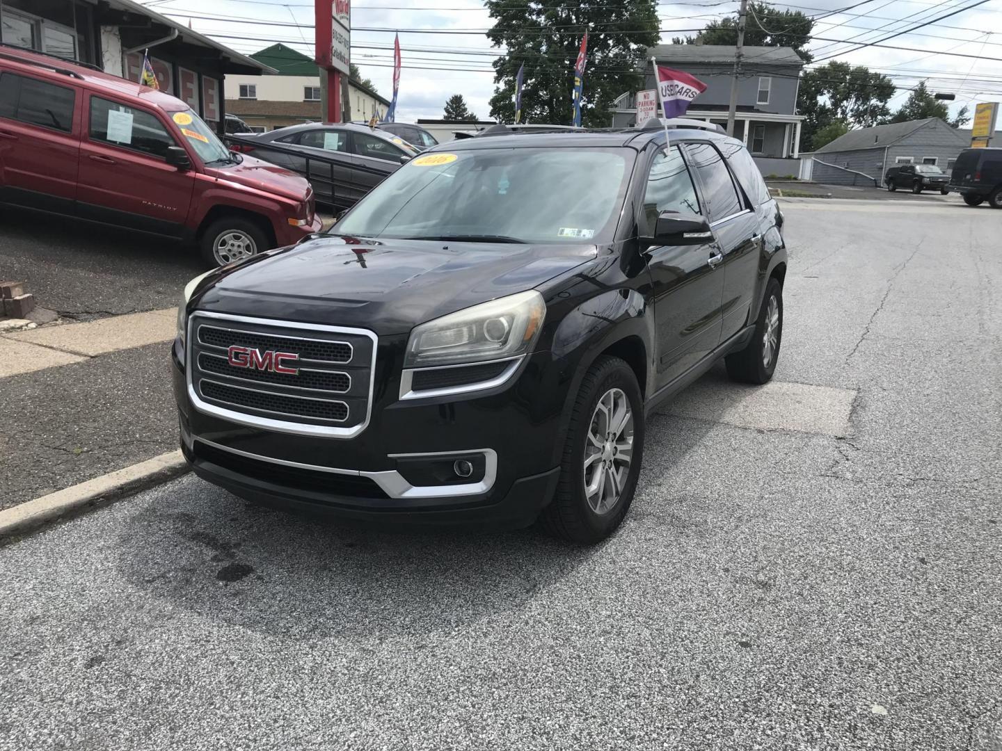 2016 Black /Black GMC Acadia SLT-1 AWD (1GKKVRKD2GJ) with an 3.6L V6 DOHC 24V engine, 6A transmission, located at 577 Chester Pike, Prospect Park, PA, 19076, (610) 237-1015, 39.886154, -75.302338 - 2016 GMC Acadia SLT: Navigation system, backup camera, 2 sunroofs, remote start, DVD player, 3rd row seating, AWD, new PA inspection, runs LIKE NEW! This vehicle comes inspected and has been given a bumper to bumper safety check. It is very clean, reliable, and well maintained. We offer a unique - Photo#2