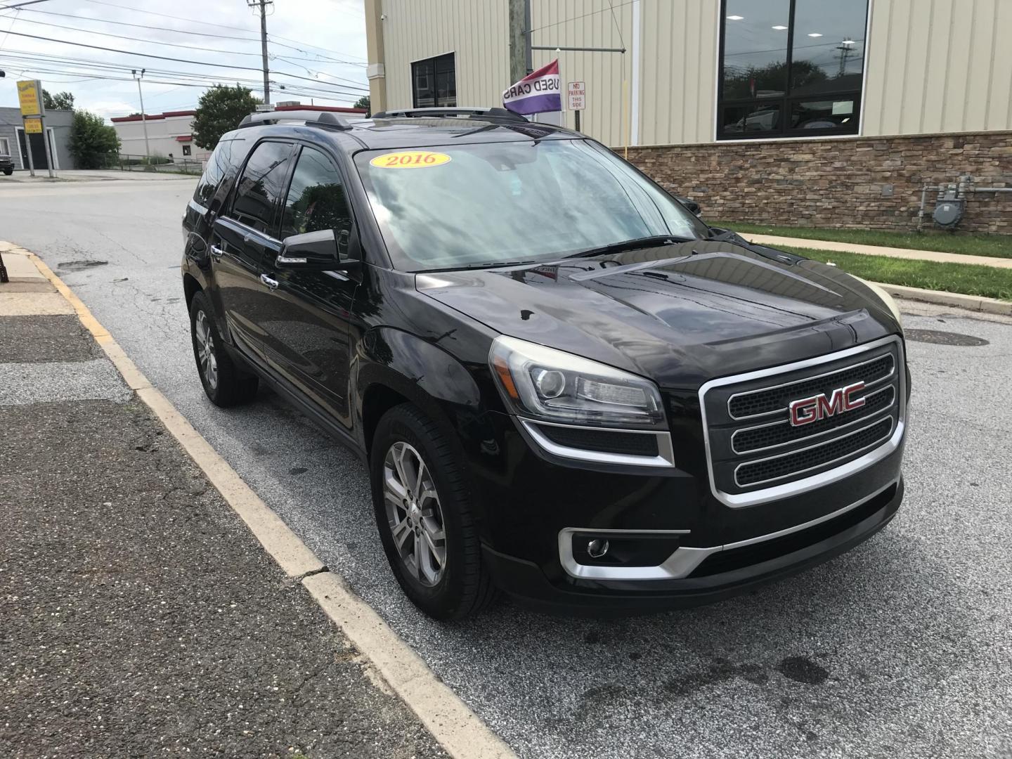 2016 Black /Black GMC Acadia SLT-1 AWD (1GKKVRKD2GJ) with an 3.6L V6 DOHC 24V engine, 6A transmission, located at 577 Chester Pike, Prospect Park, PA, 19076, (610) 237-1015, 39.886154, -75.302338 - 2016 GMC Acadia SLT: Navigation system, backup camera, 2 sunroofs, remote start, DVD player, 3rd row seating, AWD, new PA inspection, runs LIKE NEW! This vehicle comes inspected and has been given a bumper to bumper safety check. It is very clean, reliable, and well maintained. We offer a unique - Photo#3