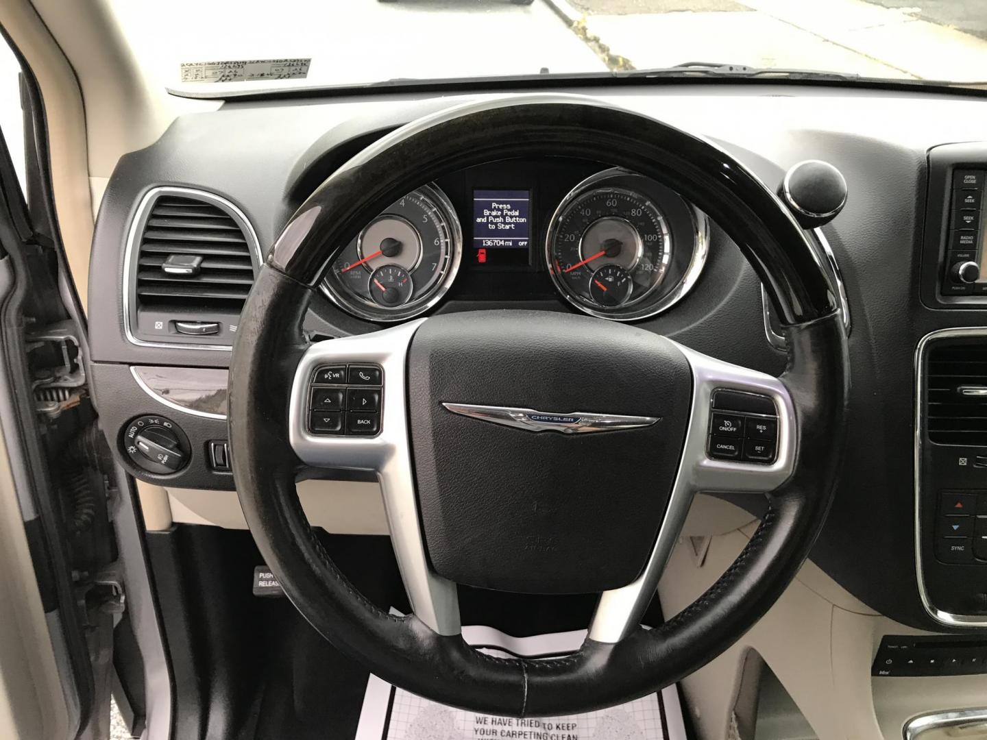2013 Silver /Gray Chrysler Town & Country Limited (2C4RC1GG3DR) with an 3.6L V6 DOHC 24V engine, 6-Speed Automatic transmission, located at 577 Chester Pike, Prospect Park, PA, 19076, (610) 237-1015, 39.886154, -75.302338 - 2013 Chrylser Town & Country LIMITED: DVD player, navigation system, backup camera, stow and go seating, new PA inspection, runs LIKE NEW! This vehicle comes inspected and has been given a bumper to bumper safety check. It is very clean, reliable, and well maintained. We offer a unique pay plan t - Photo#11