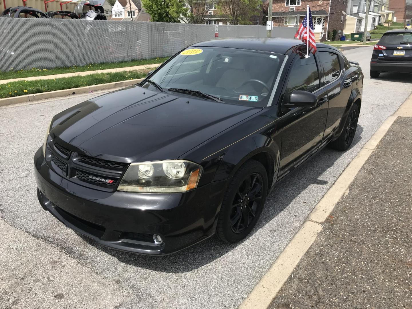 2013 Black /Tan Dodge Avenger SXT (1C3CDZCB1DN) with an 2.4L L4 DOHC 16V engine, 6-Speed Automatic transmission, located at 577 Chester Pike, Prospect Park, PA, 19076, (610) 237-1015, 39.886154, -75.302338 - 2013 Dodge Avenger SXT: Only 116k miles, new PA inspection, SUPER CLEAN, runs LIKE NEW! This vehicle comes inspected and has been given a bumper to bumper safety check. It is very clean, reliable, and well maintained. We offer a unique pay plan that is known for being the easiest and fastest fina - Photo#3
