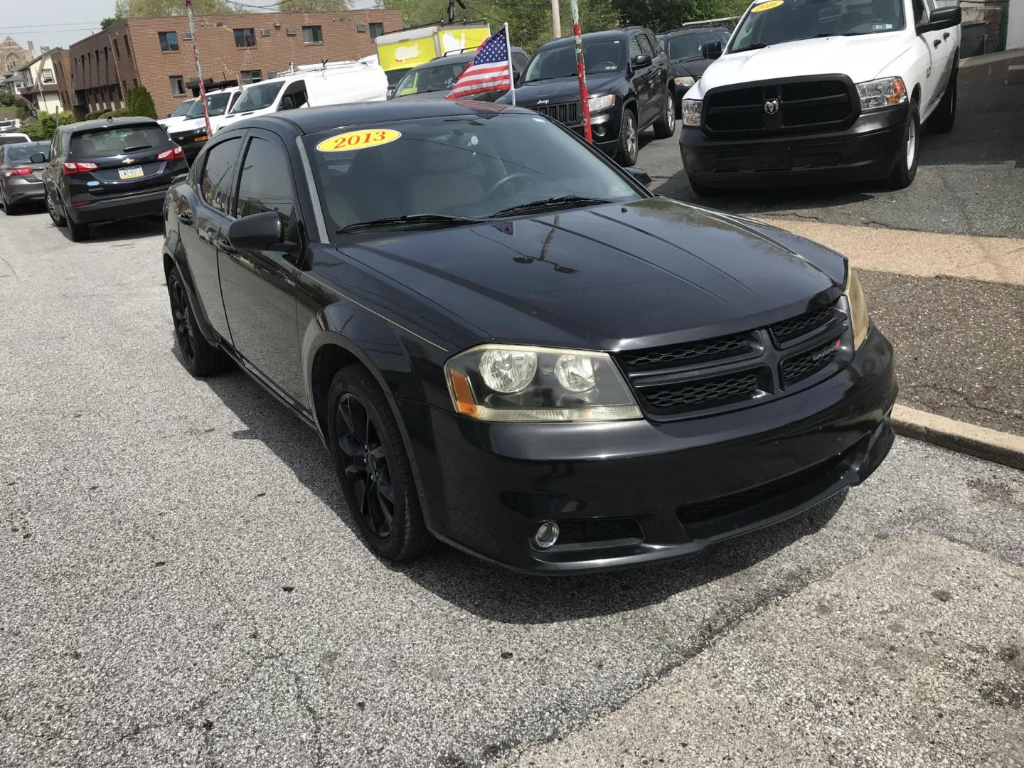 2013 Black /Tan Dodge Avenger SXT (1C3CDZCB1DN) with an 2.4L L4 DOHC 16V engine, 6-Speed Automatic transmission, located at 577 Chester Pike, Prospect Park, PA, 19076, (610) 237-1015, 39.886154, -75.302338 - 2013 Dodge Avenger SXT: Only 116k miles, new PA inspection, SUPER CLEAN, runs LIKE NEW! This vehicle comes inspected and has been given a bumper to bumper safety check. It is very clean, reliable, and well maintained. We offer a unique pay plan that is known for being the easiest and fastest fina - Photo#2