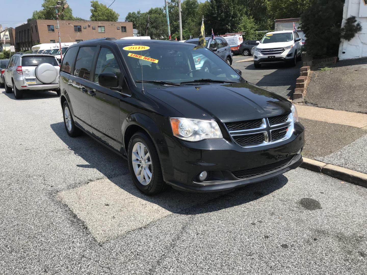 2018 Black /Black Dodge Grand Caravan SXT (2C4RDGCG2JR) with an 3.6L V6 DOHC 24V engine, 6A transmission, located at 577 Chester Pike, Prospect Park, PA, 19076, (610) 237-1015, 39.886154, -75.302338 - 2018 Dodge Grand Caravan: Stow and go seating, backup camera, automatic sliding doors, new PA inspection, runs LIKE NEW! This vehicle comes inspected and has been given a bumper to bumper safety check. It is very clean, reliable, and well maintained. We offer a unique pay plan that is known for b - Photo#2