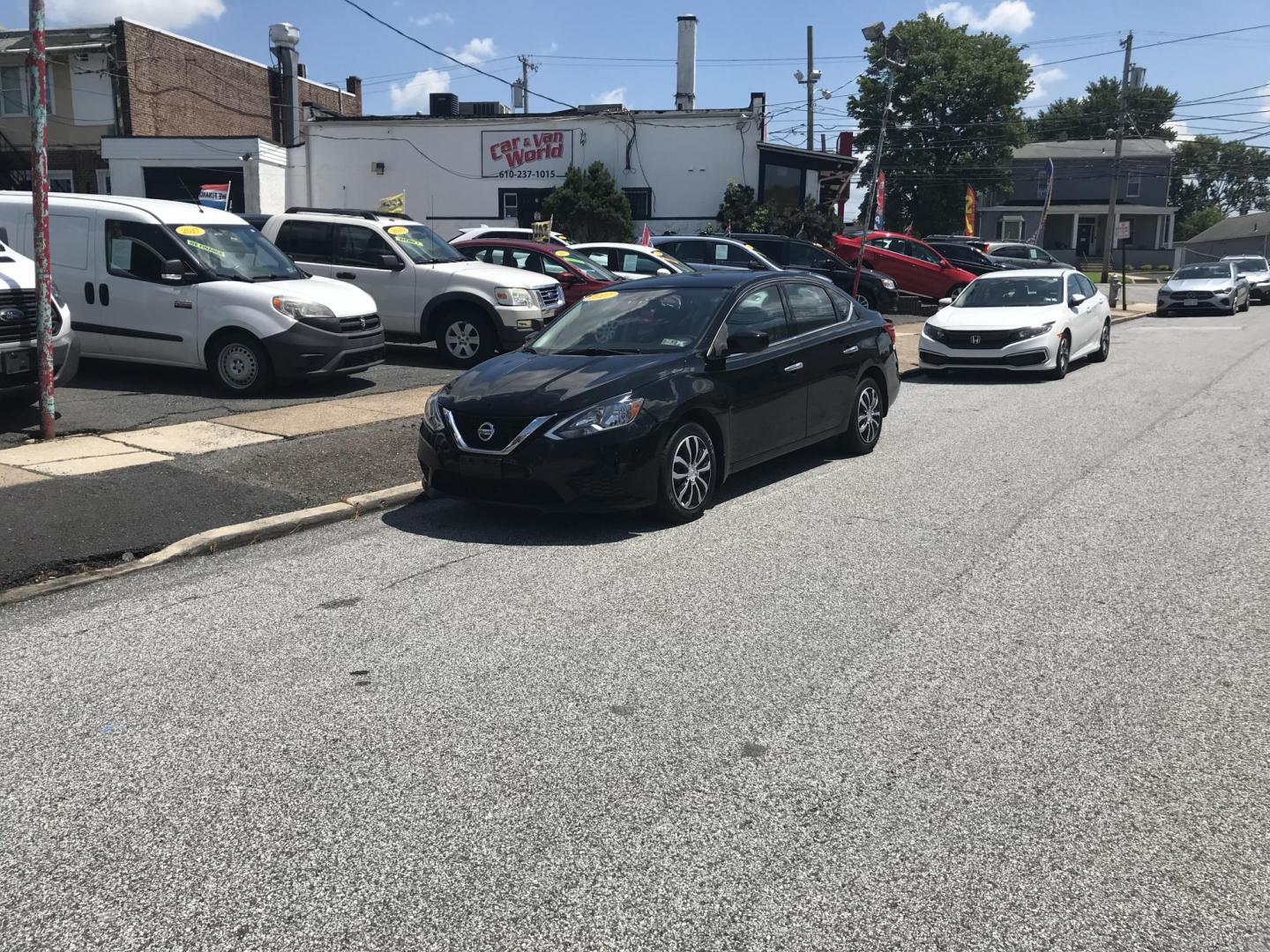 2017 Black /Black Nissan Sentra SV (3N1AB7AP6HY) with an 1.8L L4 SFI DOHC 16V engine, Automatic transmission, located at 577 Chester Pike, Prospect Park, PA, 19076, (610) 237-1015, 39.886154, -75.302338 - 2017 Nissan Sentra SV: Only 95k miles, backup camera, new PA inspection, runs LIKE NEW! This vehicle comes inspected and has been given a bumper to bumper safety check. It is very clean, reliable, and well maintained. We offer a unique pay plan that is known for being the easiest and fastest fina - Photo#1