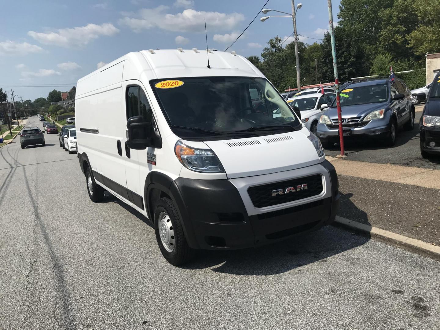2020 White /Gray RAM Promaster 2500 High Roof Tradesman 159-in. WB (3C6TRVDG5LE) with an 3.6L V6 engine, 6A transmission, located at 577 Chester Pike, Prospect Park, PA, 19076, (610) 237-1015, 39.886154, -75.302338 - 2020 Ram Promaster 2500 High Roof: Backup camera, 3 front seats, new PA inspection, no side or rear windows, FLEET MAINTAINED, runs LIKE NEW! This vehicle comes inspected and has been given a bumper to bumper safety check. It is very clean, reliable, and well maintained. We offer a unique pay pla - Photo#2