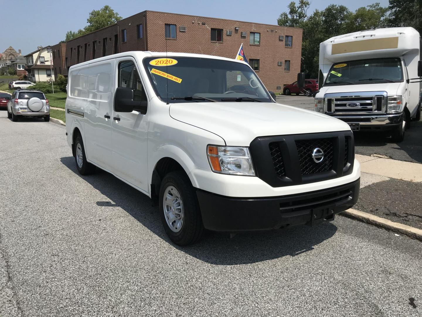 2020 White /Gray Nissan NV Cargo 1500 SV (1N6BF0KM9LN) with an 4.0L V6 engine, 5A transmission, located at 577 Chester Pike, Prospect Park, PA, 19076, (610) 237-1015, 39.886154, -75.302338 - 2020 Nissan NV 1500: No side or rear windows, backup camera, new PA inspection, shelving, FLEET MAINTAINED, runs LIKE NEW! This vehicle comes inspected and has been given a bumper to bumper safety check. It is very clean, reliable, and well maintained. We offer a unique pay plan that is known for - Photo#2