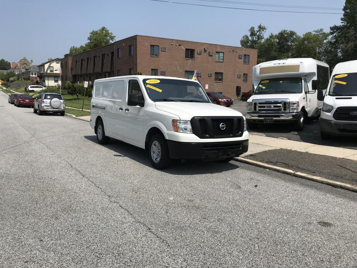 2020 White /Gray Nissan NV Cargo 1500 SV (1N6BF0KM9LN) with an 4.0L V6 engine, 5A transmission, located at 577 Chester Pike, Prospect Park, PA, 19076, (610) 237-1015, 39.886154, -75.302338 - 2020 Nissan NV 1500: No side or rear windows, backup camera, new PA inspection, shelving, FLEET MAINTAINED, runs LIKE NEW! This vehicle comes inspected and has been given a bumper to bumper safety check. It is very clean, reliable, and well maintained. We offer a unique pay plan that is known for - Photo#1