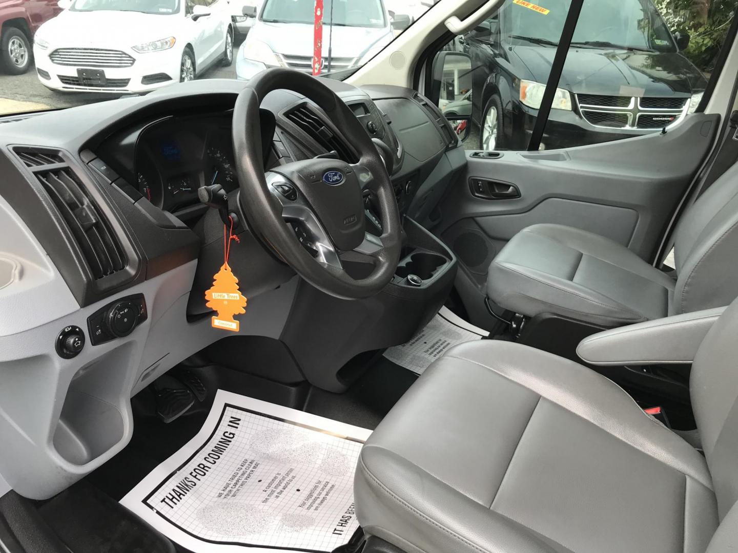 2018 White /Gray Ford Transit 350 Van High Roof w/Sliding Pass. 148-in. WB (1FTBW2XM7JK) with an 3.7L V6 DOHC 24V engine, 6A transmission, located at 577 Chester Pike, Prospect Park, PA, 19076, (610) 237-1015, 39.886154, -75.302338 - Photo#7