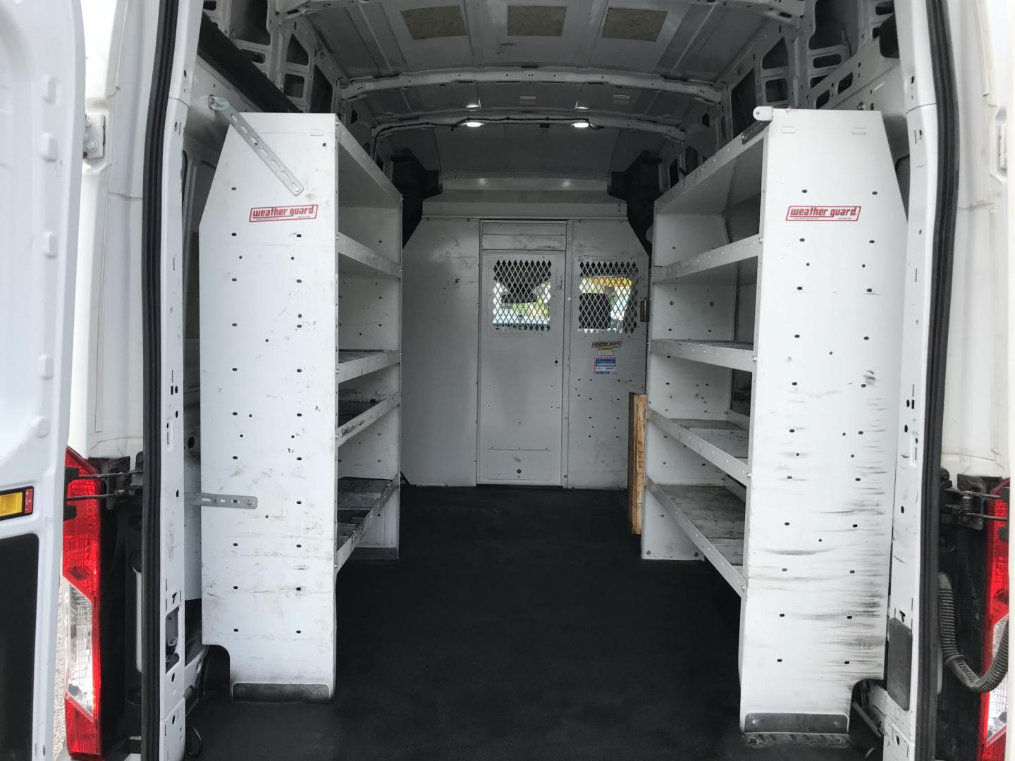 2018 White /Gray Ford Transit 350 Van High Roof w/Sliding Pass. 148-in. WB (1FTBW2XM7JK) with an 3.7L V6 DOHC 24V engine, 6A transmission, located at 577 Chester Pike, Prospect Park, PA, 19076, (610) 237-1015, 39.886154, -75.302338 - Photo#14