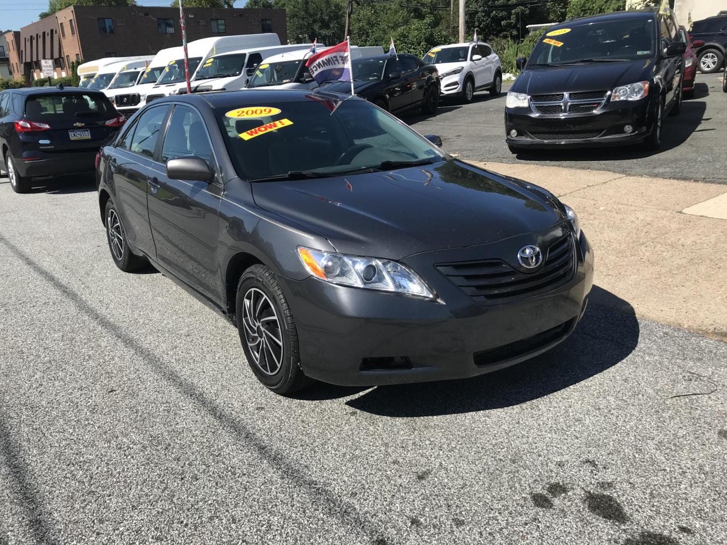 2009 Gray /Gray Toyota Camry CE (4T1BE46K29U) with an 2.4L L4 DOHC 16V engine, 5-Speed Automatic Overdrive transmission, located at 577 Chester Pike, Prospect Park, PA, 19076, (610) 237-1015, 39.886154, -75.302338 - 2009 Toyota Camry: New PA inspection, great on gas, runs STRONG! This vehicle comes inspected and has been given a bumper to bumper safety check. It is very clean, reliable, and well maintained. We offer a unique pay plan that is known for being the easiest and fastest financing option in the PA - Photo#2