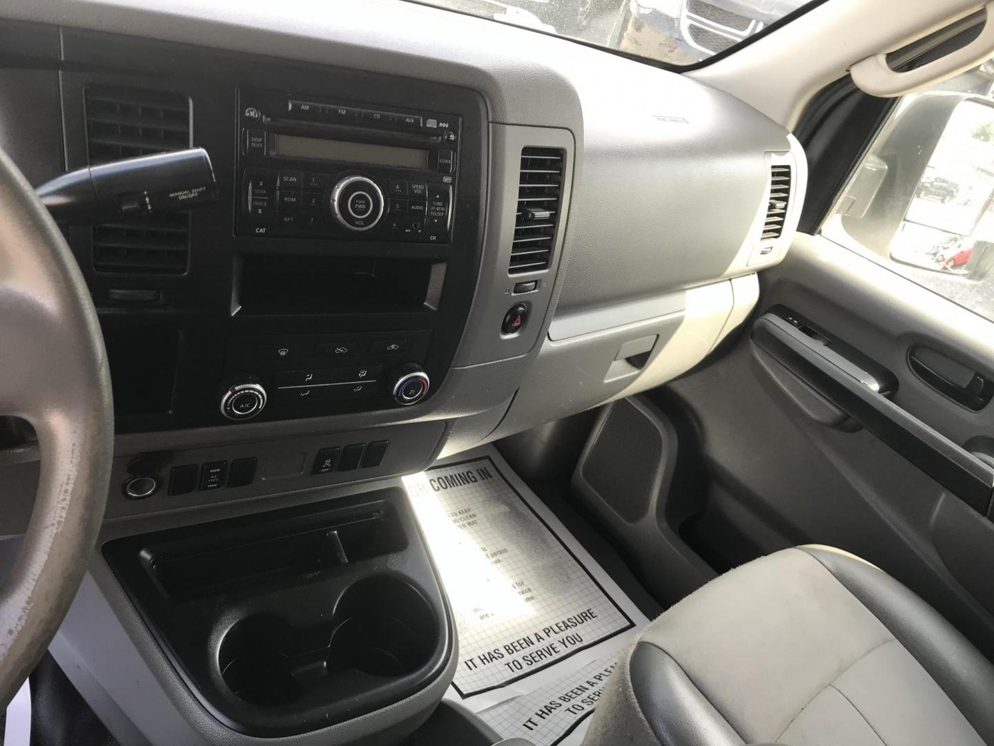 2013 White /Gray Nissan NV Cargo 3500 HD S V8 High Roof (1N6AF0LY1DN) with an 5.6L V8 DOHC 32V engine, 5-Speed Automatic transmission, located at 577 Chester Pike, Prospect Park, PA, 19076, (610) 237-1015, 39.886154, -75.302338 - 2013 Nissan NV 3500 High Roof: Has shelving, new PA inspection, V8, runs LIKE NEW! This vehicle comes inspected and has been given a bumper to bumper safety check. It is very clean, reliable, and well maintained. We offer a unique pay plan that is known for being the easiest and fastest financing - Photo#13