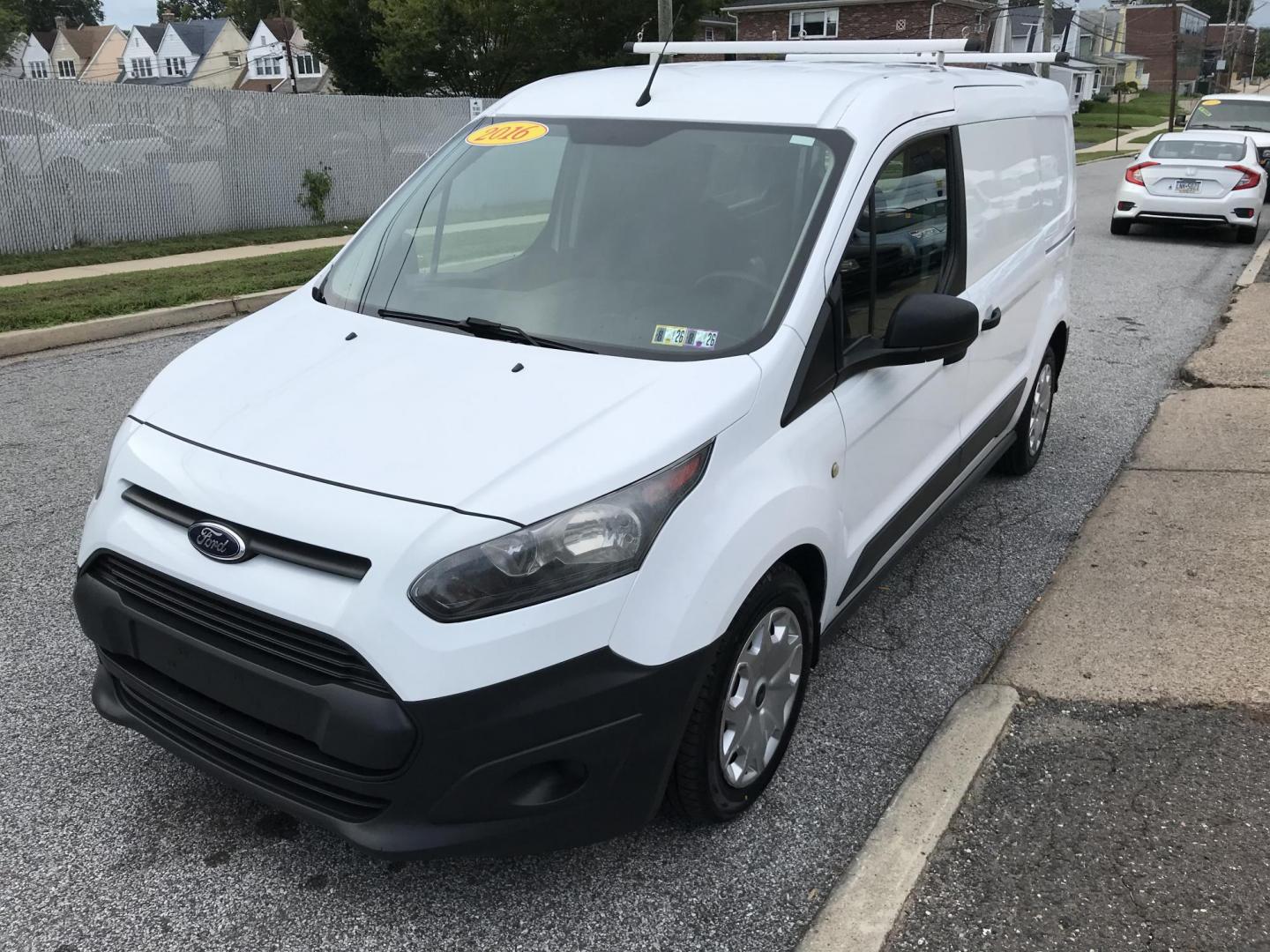 2016 White /Gray Ford Transit Connect Cargo Van XL LWB (NM0LS7E78G1) with an 2.5L L4 DOHC 16V engine, 6A transmission, located at 577 Chester Pike, Prospect Park, PA, 19076, (610) 237-1015, 39.886154, -75.302338 - Photo#3
