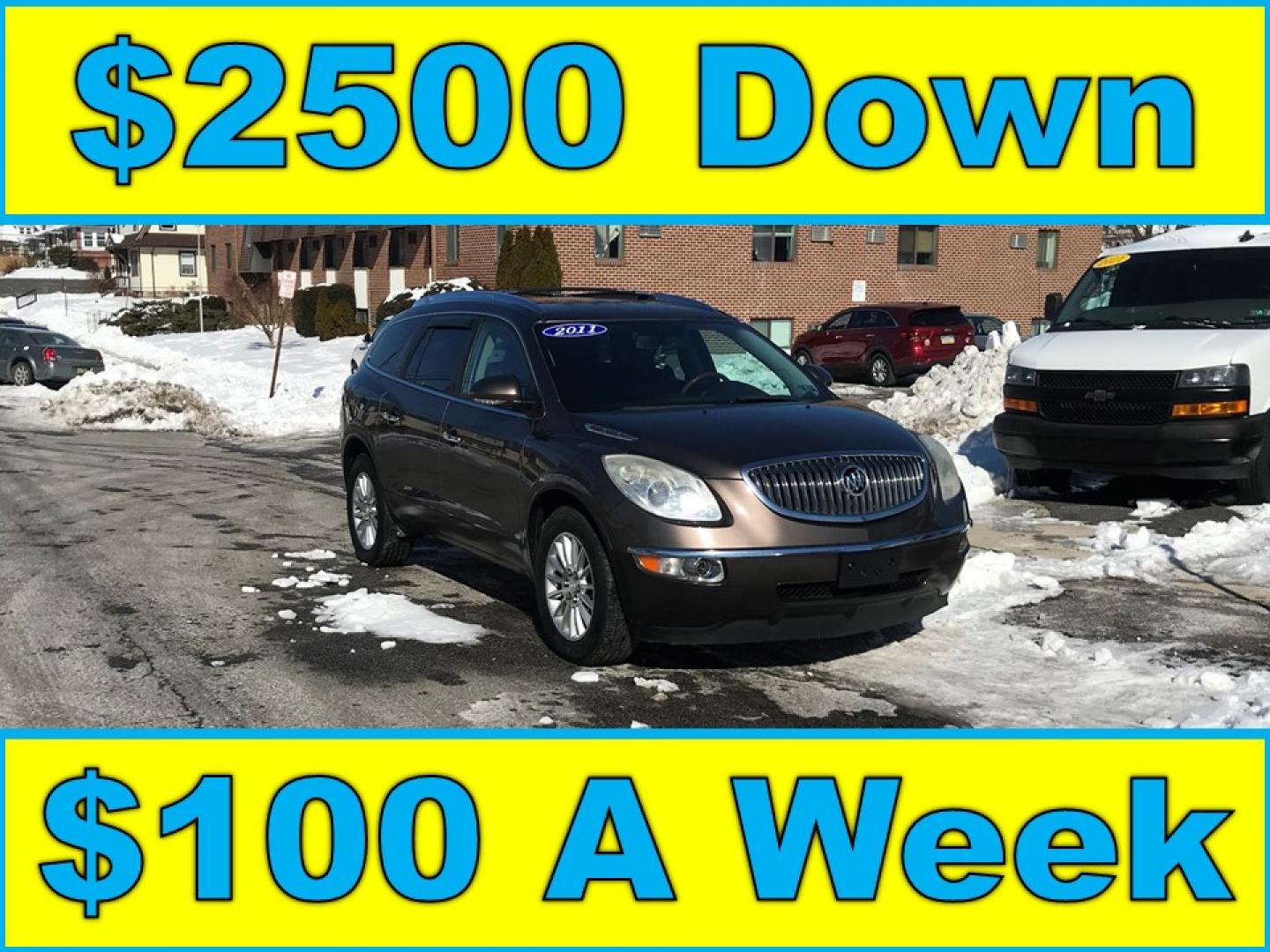 2011 Brown /Black Buick Enclave CXL-1 AWD (5GAKVBED1BJ) with an 3.6L V6 DOHC 24V engine, 6-Speed Automatic Overdrive transmission, located at 577 Chester Pike, Prospect Park, PA, 19076, (610) 237-1015, 39.886154, -75.302338 - 2011 Buick Enclave CXL: 3rd row seating, AWD, backup camera, new PA inspection, SUPER CLEAN, runs LIKE NEW! This vehicle comes inspected and has been given a bumper to bumper safety check. It is very clean, reliable, and well maintained. We offer a unique pay plan that is known for being the easi - Photo#0