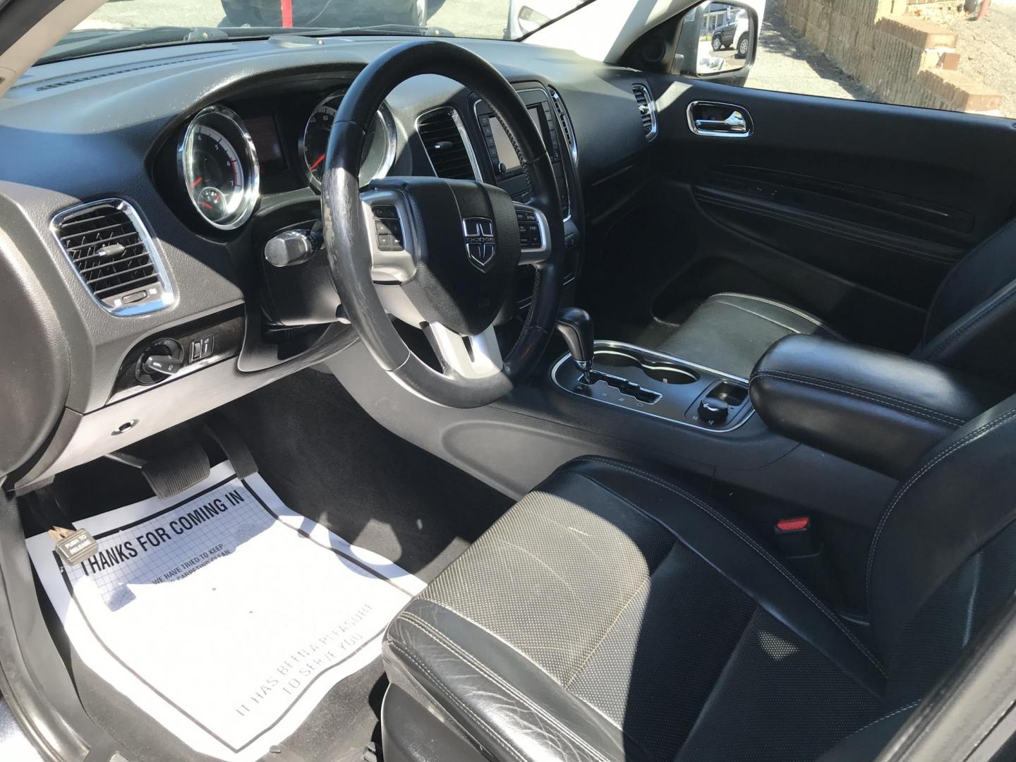 2012 Blue /Black Dodge Durango Citadel AWD (1C4SDJET9CC) with an 5.7L V8 OHV 16V engine, 5-Speed Automatic transmission, located at 577 Chester Pike, Prospect Park, PA, 19076, (610) 237-1015, 39.886154, -75.302338 - 2012 Dodge Durango Citadel: DVD player w/ headphones, navigation system, backup camera, 5.7 HEMI engine, remote start, 3rd row seating, AWD, new inspection, runs LIKE NEW! This vehicle comes inspected and has been given a bumper to bumper safety check. It is very clean, reliable, and well maintai - Photo#9