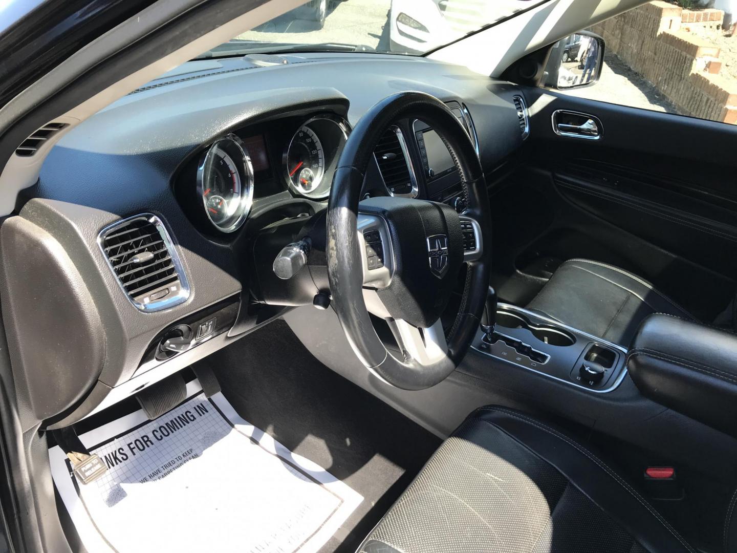 2012 Blue /Black Dodge Durango Citadel AWD (1C4SDJET9CC) with an 5.7L V8 OHV 16V engine, 5-Speed Automatic transmission, located at 577 Chester Pike, Prospect Park, PA, 19076, (610) 237-1015, 39.886154, -75.302338 - 2012 Dodge Durango Citadel: DVD player w/ headphones, navigation system, backup camera, 5.7 HEMI engine, remote start, 3rd row seating, AWD, new inspection, runs LIKE NEW! This vehicle comes inspected and has been given a bumper to bumper safety check. It is very clean, reliable, and well maintai - Photo#12