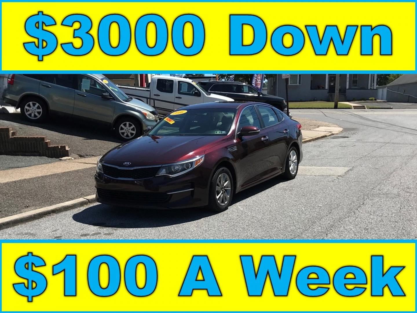 2016 Maroon /Beige Kia Optima LX (5XXGT4L34GG) with an 2.4L L4 DOHC 16V engine, 6A transmission, located at 577 Chester Pike, Prospect Park, PA, 19076, (610) 237-1015, 39.886154, -75.302338 - 2016 Kia Optima LX: Only 125k miles, backup camera, new PA inspection, SUPER CLEAN, runs LIKE NEW! This vehicle comes inspected and has been given a bumper to bumper safety check. It is very clean, reliable, and well maintained. We offer a unique pay plan that is known for being the easiest and f - Photo#0