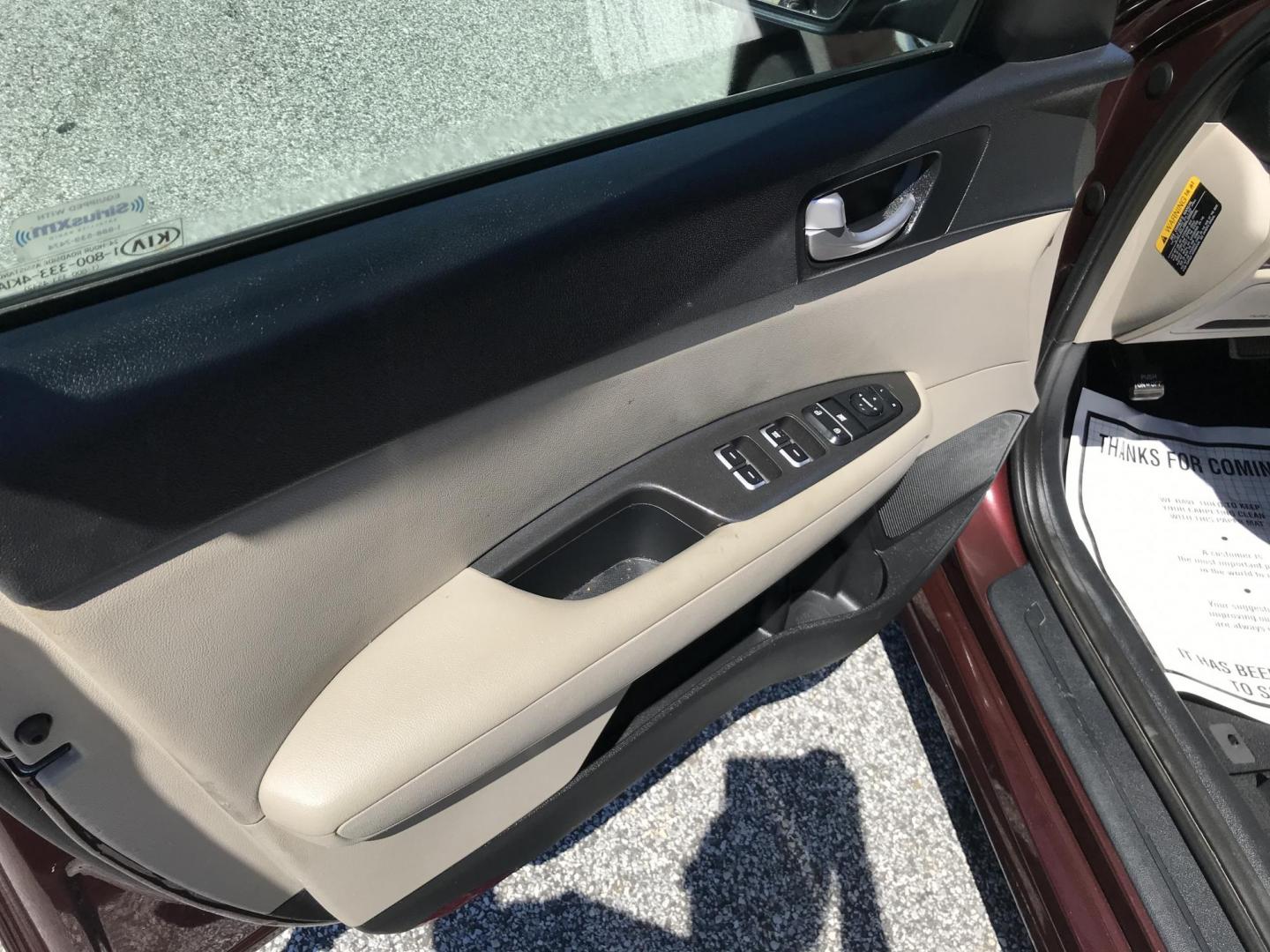 2016 Maroon /Beige Kia Optima LX (5XXGT4L34GG) with an 2.4L L4 DOHC 16V engine, 6A transmission, located at 577 Chester Pike, Prospect Park, PA, 19076, (610) 237-1015, 39.886154, -75.302338 - 2016 Kia Optima LX: Only 125k miles, backup camera, new PA inspection, SUPER CLEAN, runs LIKE NEW! This vehicle comes inspected and has been given a bumper to bumper safety check. It is very clean, reliable, and well maintained. We offer a unique pay plan that is known for being the easiest and f - Photo#8