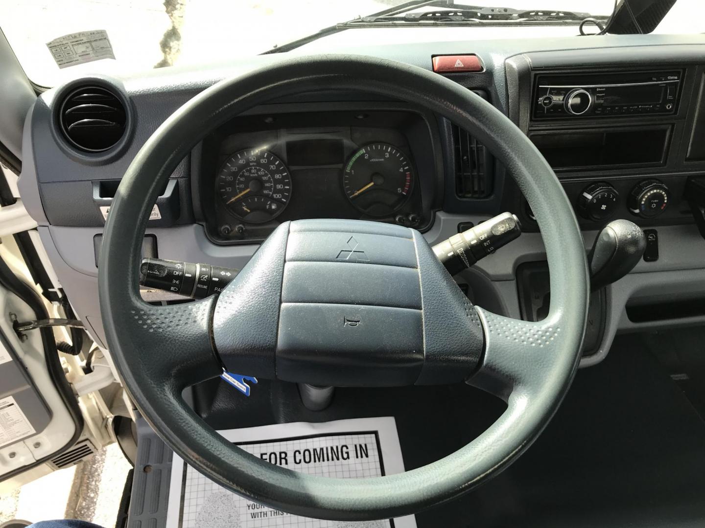 2017 White /Blue Mitsubishi Fuso FE - (JL6BNE1A8HK) with an 3.0L L4 TURBO DIESEL engine, Automatic transmission, located at 577 Chester Pike, Prospect Park, PA, 19076, (610) 237-1015, 39.886154, -75.302338 - 2017 Mitsubishi Fuso FE Box Truck: 8/26 inspection, turbo diesel, fleet maintained, runs STRONG! Dimensions: 14 ft long, 7 ft 6 inch wide, 7ft 3 inch tall. - Photo#7