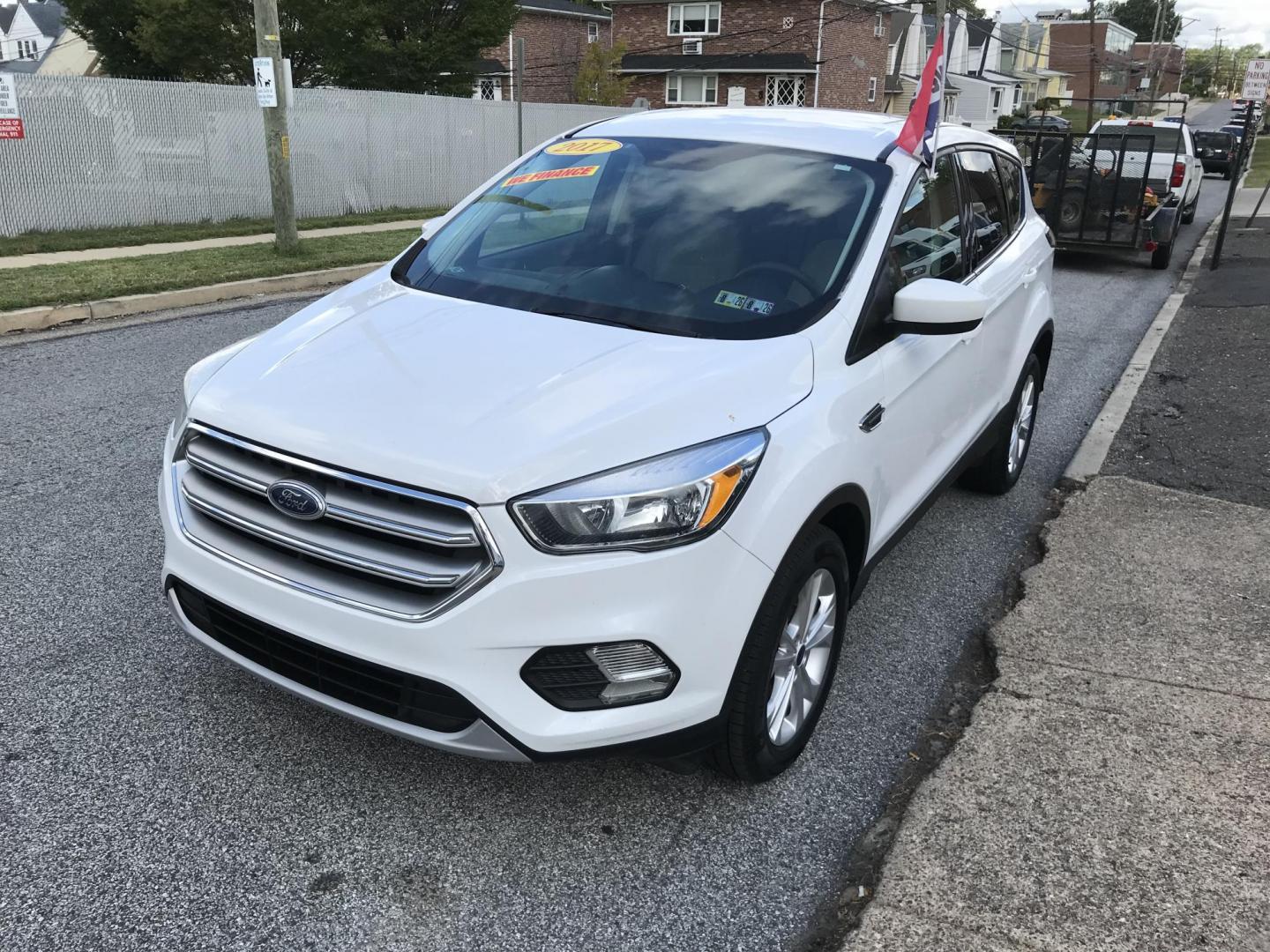 2017 White /Tan Ford Escape SE 4WD (1FMCU9GD6HU) with an 1.5L L4 DOHC 16V engine, 6A transmission, located at 577 Chester Pike, Prospect Park, PA, 19076, (610) 237-1015, 39.886154, -75.302338 - 2017 Ford Escape SE: Only 99k miles, backup camera, new PA inspection, SUPER CLEAN, runs LIKE NEW! This vehicle comes inspected and has been given a bumper to bumper safety check. It is very clean, reliable, and well maintained. We offer a unique pay plan that is known for being the easiest and f - Photo#3