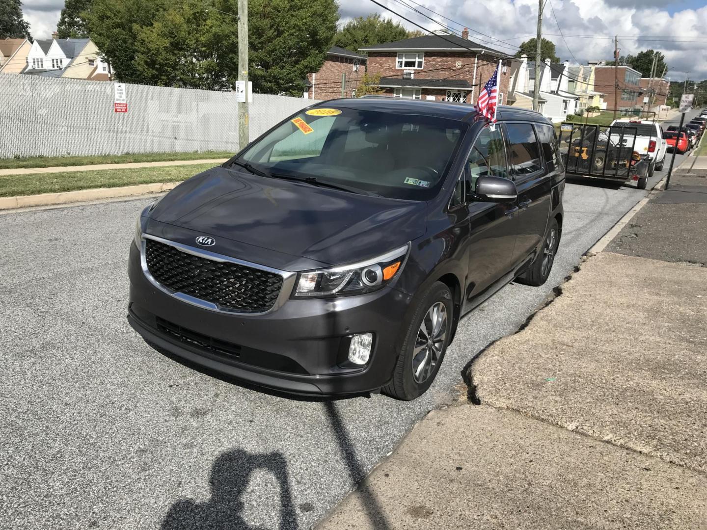 2016 Brown /Tan Kia Sedona EX (KNDMC5C12G6) with an 3.3L V6 DOHC 24V engine, 6-Speed Automatic transmission, located at 577 Chester Pike, Prospect Park, PA, 19076, (610) 237-1015, 39.886154, -75.302338 - 2016 Kia Sedona EX: Only 106k miles, navigation system, backup camera, new PA inspection, runs LIKE NEW! This vehicle comes inspected and has been given a bumper to bumper safety check. It is very clean, reliable, and well maintained. We offer a unique pay plan that is known for being the easiest - Photo#3