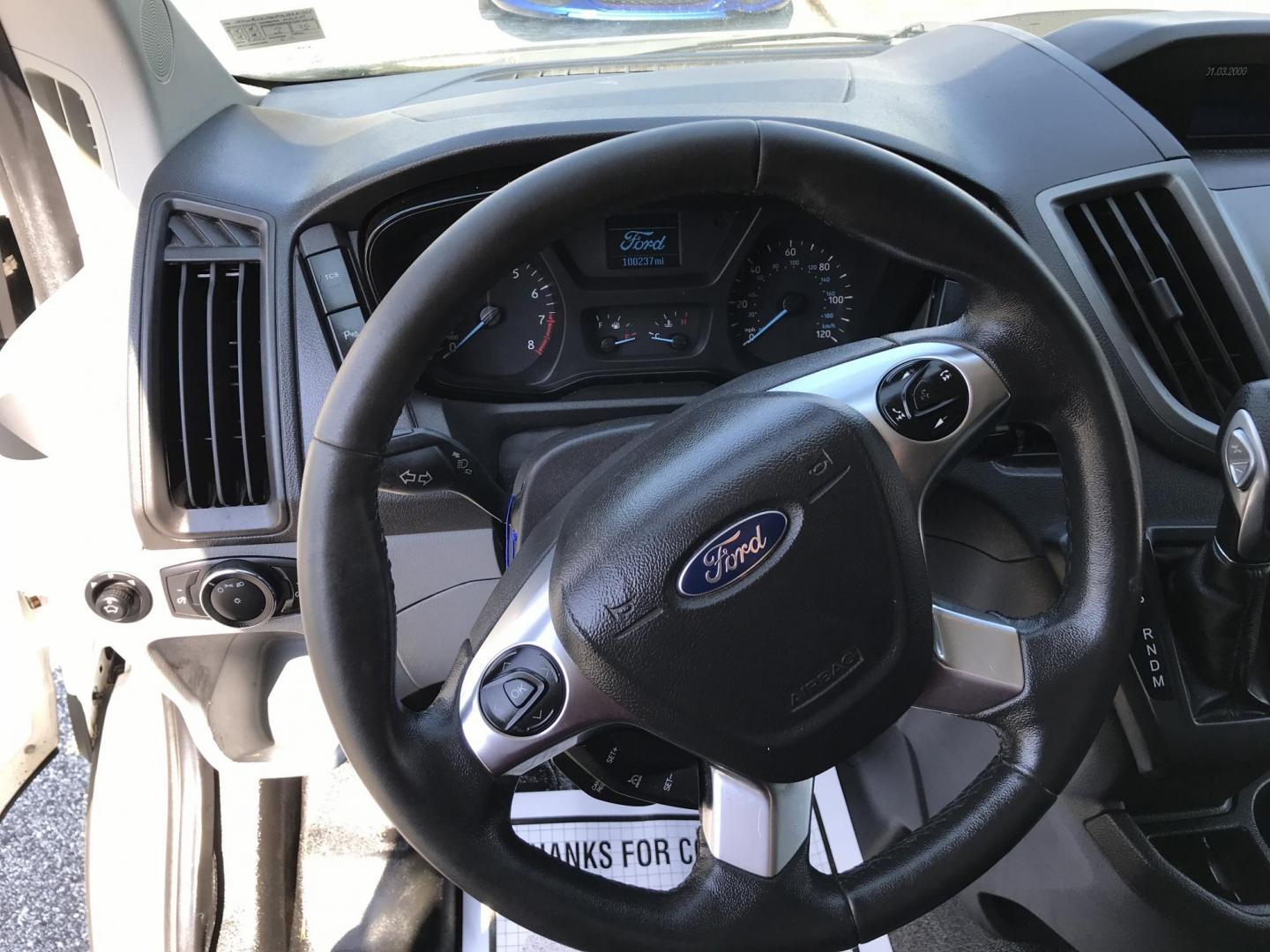 2015 White /Gray Ford Transit 250 Van Low Roof 60/40 Pass.130-in. WB (1FTNR1ZM0FK) with an 3.7L V6 DOHC 24V engine, 6-Speed Automatic transmission, located at 577 Chester Pike, Prospect Park, PA, 19076, (610) 237-1015, 39.886154, -75.302338 - 2015 Ford Transit 250: Only 100k miles, multiple pieces of shelving, partition, no side or rear windows, FLEET MAINTAINED! This vehicle comes inspected and has been given a bumper to bumper safety check. It is very clean, reliable, and well maintained. We offer a unique pay plan that is known for - Photo#12