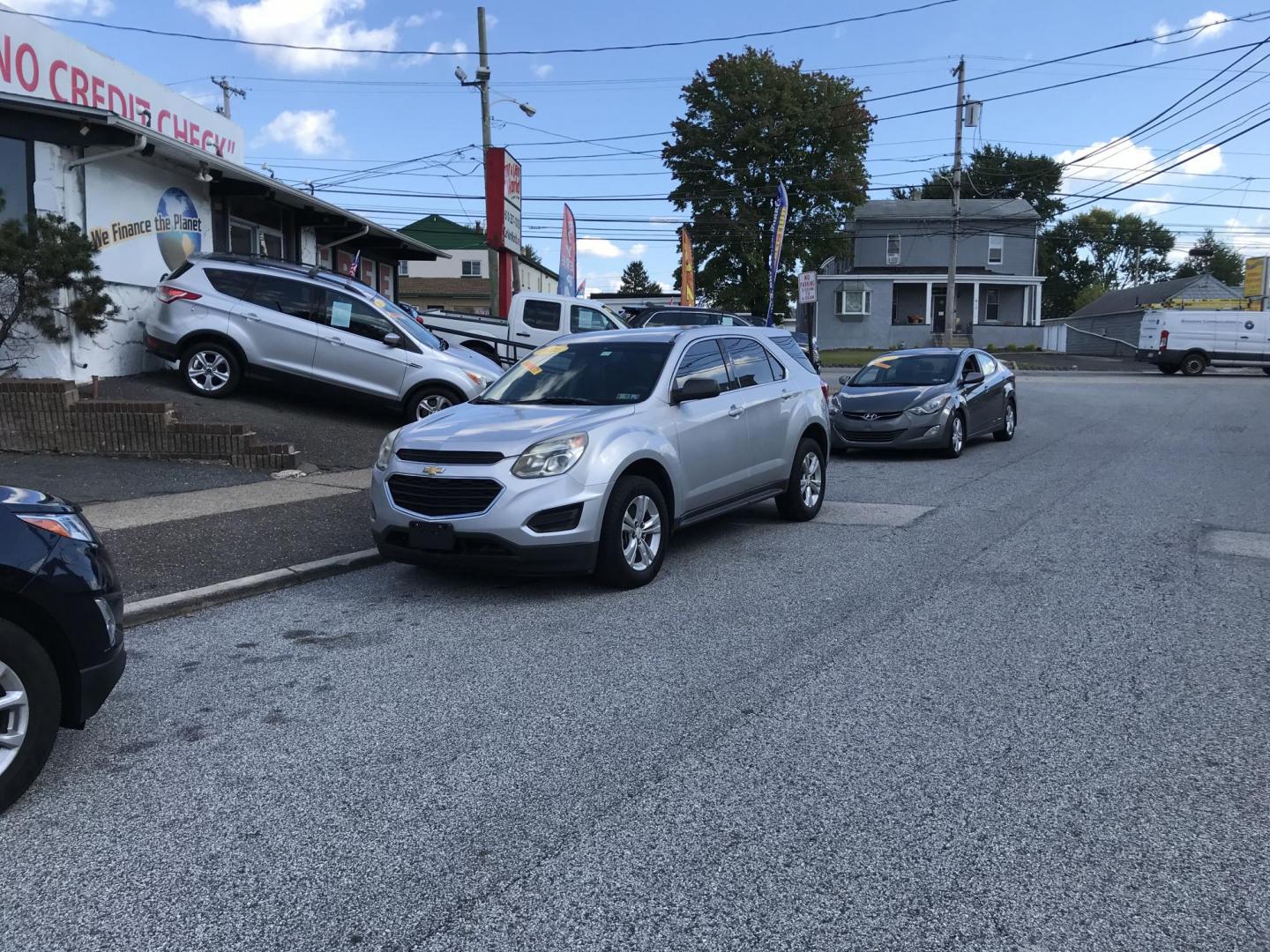 2016 Silver /Gray Chevrolet Equinox LS (2GNALBEK4G1) with an 2.4L L4 DOHC 16V FFV engine, 6A transmission, located at 577 Chester Pike, Prospect Park, PA, 19076, (610) 237-1015, 39.886154, -75.302338 - Photo#1