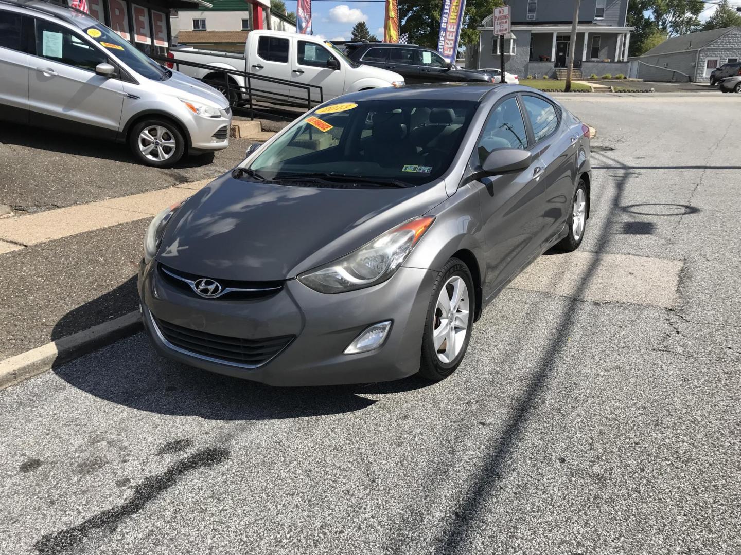 2013 Gray /Gray Hyundai Elantra GLS (5NPDH4AE3DH) with an 1.8L L4 DOHC 16V engine, 6-Speed Automatic transmission, located at 577 Chester Pike, Prospect Park, PA, 19076, (610) 237-1015, 39.886154, -75.302338 - 2013 Hyundai Elantra GLS: Great on gas, new PA inspection, SUPER CLEAN, runs LIKE NEW! This vehicle comes inspected and has been given a bumper to bumper safety check. It is very clean, reliable, and well maintained. We offer a unique pay plan that is known for being the easiest and fastest finan - Photo#2