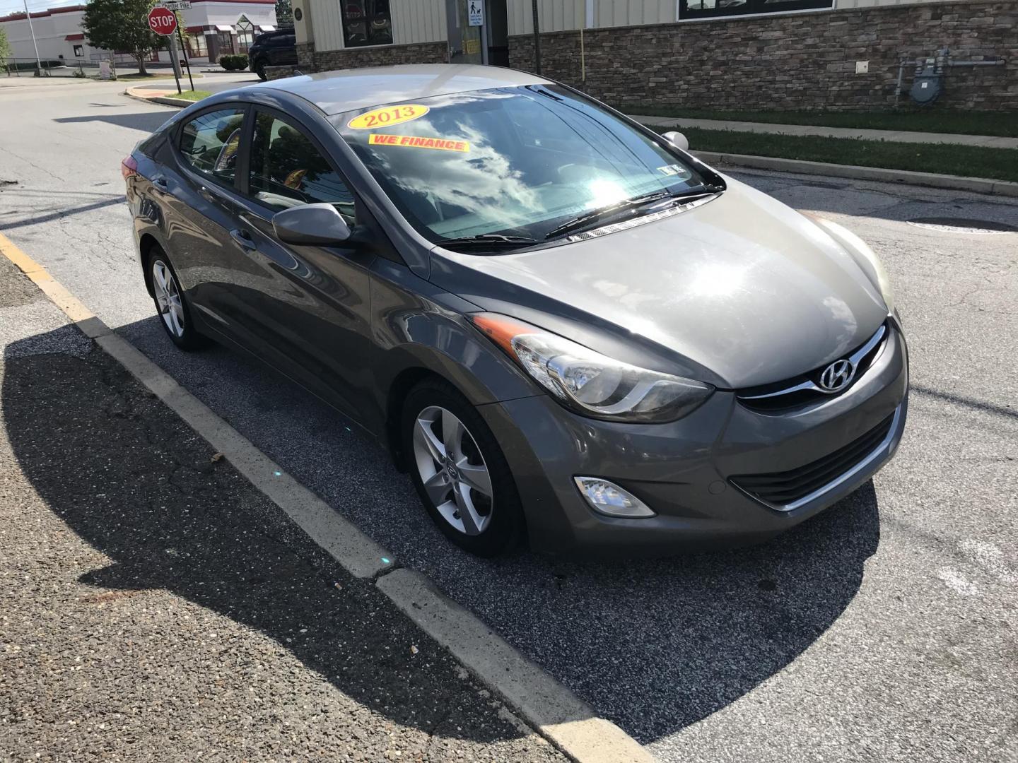 2013 Gray /Gray Hyundai Elantra GLS (5NPDH4AE3DH) with an 1.8L L4 DOHC 16V engine, 6-Speed Automatic transmission, located at 577 Chester Pike, Prospect Park, PA, 19076, (610) 237-1015, 39.886154, -75.302338 - 2013 Hyundai Elantra GLS: Great on gas, new PA inspection, SUPER CLEAN, runs LIKE NEW! This vehicle comes inspected and has been given a bumper to bumper safety check. It is very clean, reliable, and well maintained. We offer a unique pay plan that is known for being the easiest and fastest finan - Photo#3