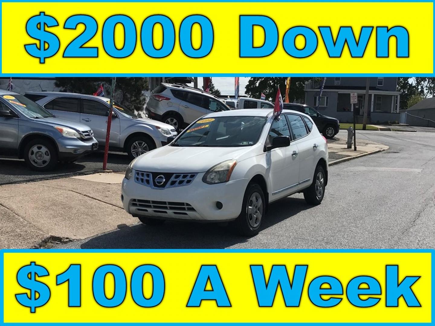 2014 White Nissan Rogue S AWD (JN8AS5MV4EW) with an 2.5L L4 DOHC 16V engine, Continuously Variable Transmission transmission, located at 577 Chester Pike, Prospect Park, PA, 19076, (610) 237-1015, 39.886154, -75.302338 - 2014 Nissan Rogue: Only 115k miles, new PA inspection, great on gas, SUPER CLEAN, runs LIKE NEW! This vehicle comes inspected and has been given a bumper to bumper safety check. It is very clean, reliable, and well maintained. We offer a unique pay plan that is known for being the easiest and fas - Photo#0