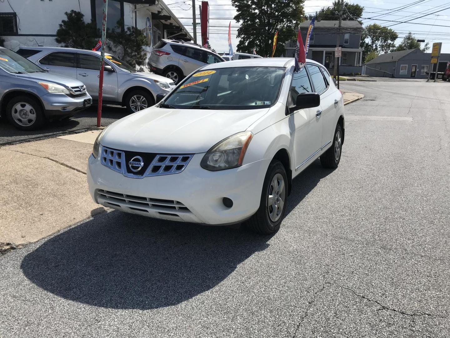 2014 White Nissan Rogue S AWD (JN8AS5MV4EW) with an 2.5L L4 DOHC 16V engine, Continuously Variable Transmission transmission, located at 577 Chester Pike, Prospect Park, PA, 19076, (610) 237-1015, 39.886154, -75.302338 - 2014 Nissan Rogue: Only 115k miles, new PA inspection, great on gas, SUPER CLEAN, runs LIKE NEW! This vehicle comes inspected and has been given a bumper to bumper safety check. It is very clean, reliable, and well maintained. We offer a unique pay plan that is known for being the easiest and fas - Photo#2