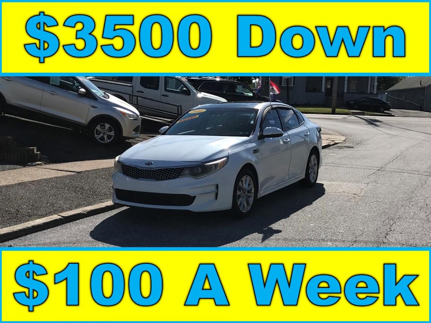 2016 White /Tan Kia Optima EX (5XXGU4L30GG) with an 2.4L L4 DOHC 16V engine, 6A transmission, located at 577 Chester Pike, Prospect Park, PA, 19076, (610) 237-1015, 39.886154, -75.302338 - 2016 Kia Optima EX: Only 89k miles, sunroof, navigation system, backup camera, new PA inspection, FULLY LOADED, runs LIKE NEW! This vehicle comes inspected and has been given a bumper to bumper safety check. It is very clean, reliable, and well maintained. We offer a unique pay plan that is known - Photo#0