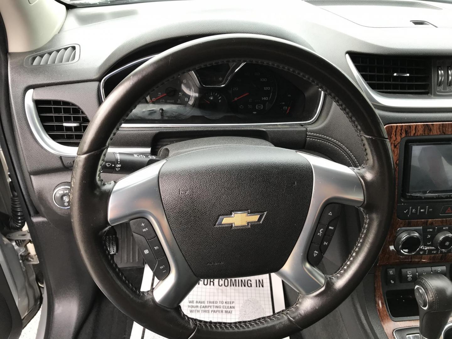 2013 Silver /Black Chevrolet Traverse LTZ AWD (1GNKVLKD3DJ) with an 3.6L V6 DOHC 24V engine, 6-Speed Automatic transmission, located at 577 Chester Pike, Prospect Park, PA, 19076, (610) 237-1015, 39.886154, -75.302338 - Photo#13