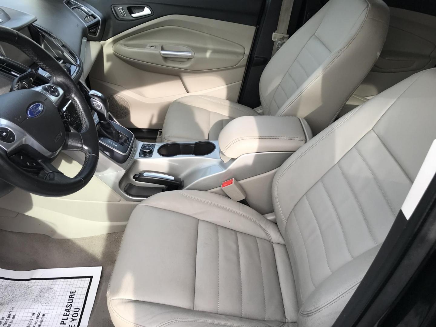 2013 Black /Tan Ford Escape SEL 4WD (1FMCU9H98DU) with an 2.0L L4 DOHC 16V engine, 6-Speed Automatic transmission, located at 577 Chester Pike, Prospect Park, PA, 19076, (610) 237-1015, 39.886154, -75.302338 - Photo#9