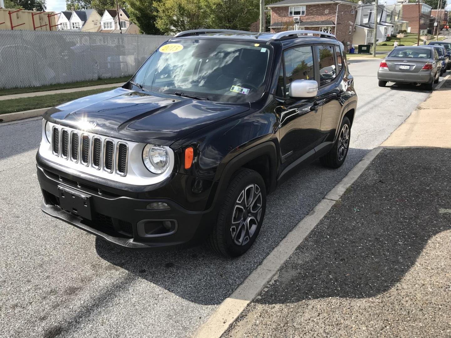 2015 Black /Black Jeep Renegade Limited 4WD (ZACCJBDT0FP) with an 2.4L L4 engine, 9-Speed Automatic transmission, located at 577 Chester Pike, Prospect Park, PA, 19076, (610) 237-1015, 39.886154, -75.302338 - 2015 Jeep Renegade LIMITED: Navigation system, backup camera, new PA inspection, SUPER CLEAN, runs LIKE NEW! This vehicle comes inspected and has been given a bumper to bumper safety check. It is very clean, reliable, and well maintained. We offer a unique pay plan that is known for being the eas - Photo#3