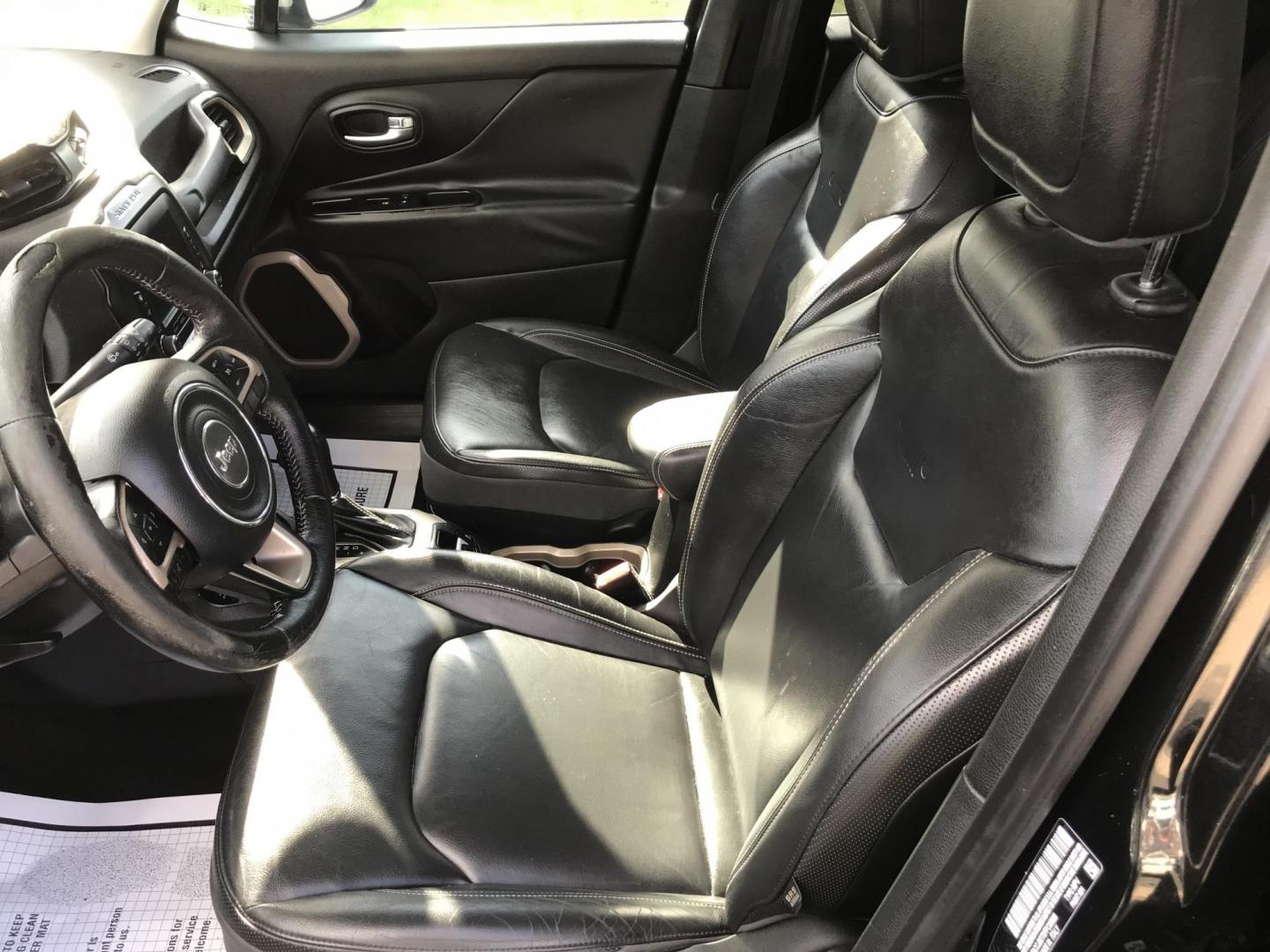 2015 Black /Black Jeep Renegade Limited 4WD (ZACCJBDT0FP) with an 2.4L L4 engine, 9-Speed Automatic transmission, located at 577 Chester Pike, Prospect Park, PA, 19076, (610) 237-1015, 39.886154, -75.302338 - 2015 Jeep Renegade LIMITED: Navigation system, backup camera, new PA inspection, SUPER CLEAN, runs LIKE NEW! This vehicle comes inspected and has been given a bumper to bumper safety check. It is very clean, reliable, and well maintained. We offer a unique pay plan that is known for being the eas - Photo#11