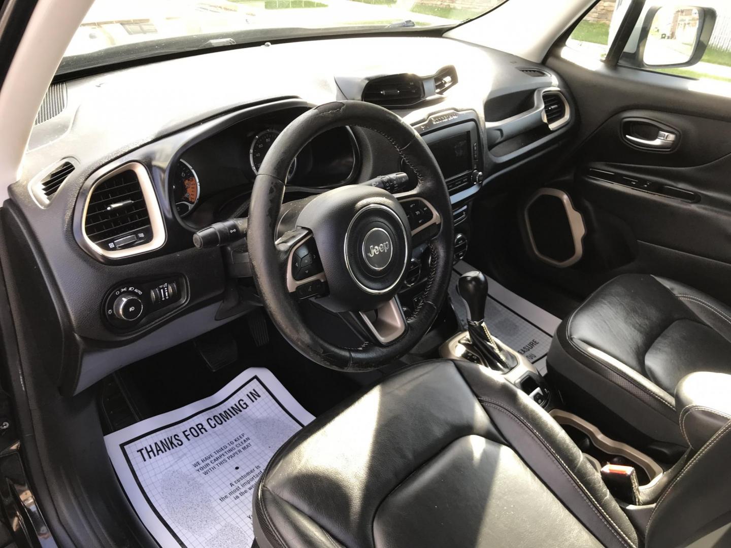 2015 Black /Black Jeep Renegade Limited 4WD (ZACCJBDT0FP) with an 2.4L L4 engine, 9-Speed Automatic transmission, located at 577 Chester Pike, Prospect Park, PA, 19076, (610) 237-1015, 39.886154, -75.302338 - 2015 Jeep Renegade LIMITED: Navigation system, backup camera, new PA inspection, SUPER CLEAN, runs LIKE NEW! This vehicle comes inspected and has been given a bumper to bumper safety check. It is very clean, reliable, and well maintained. We offer a unique pay plan that is known for being the eas - Photo#12
