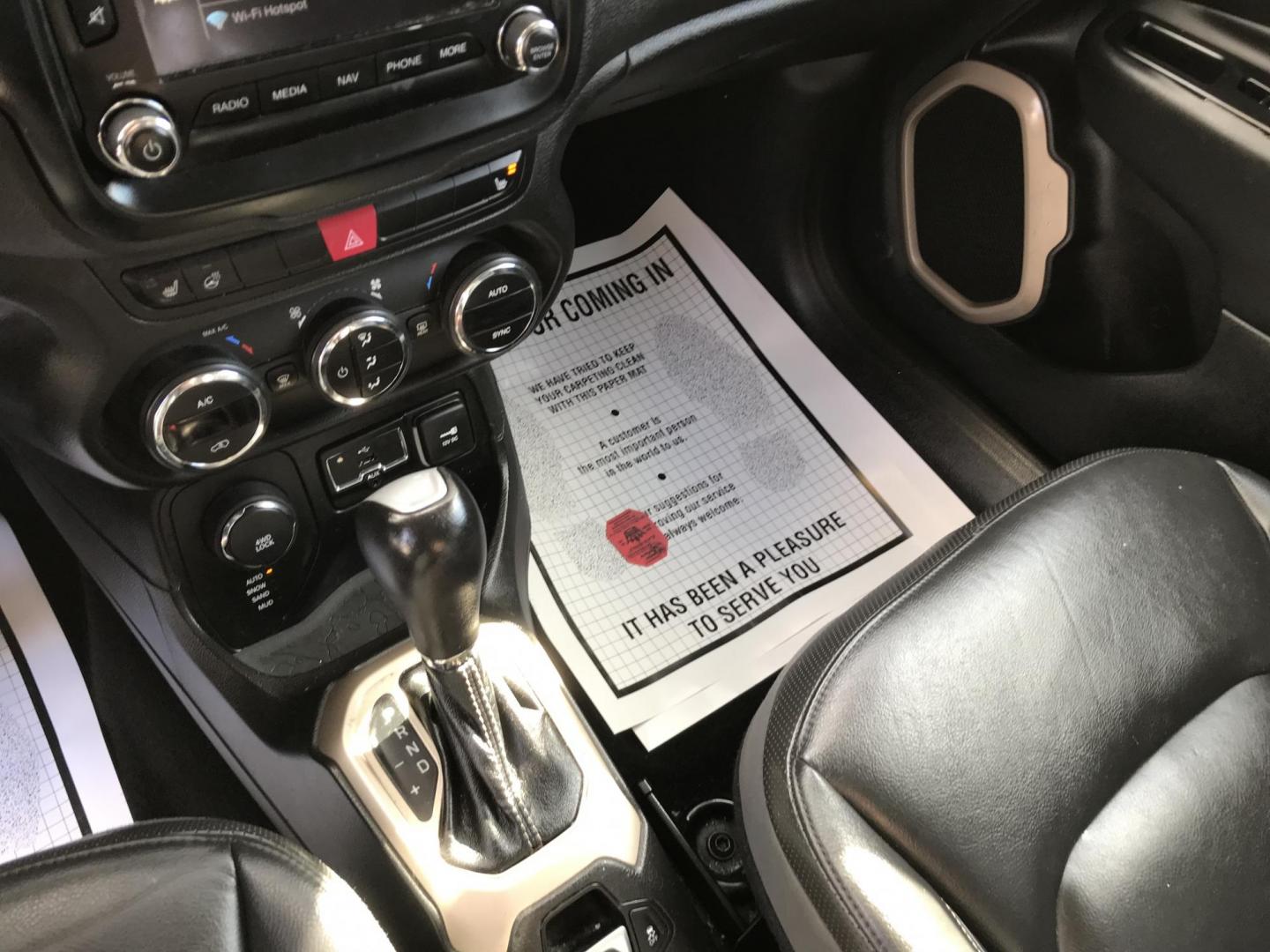 2015 Black /Black Jeep Renegade Limited 4WD (ZACCJBDT0FP) with an 2.4L L4 engine, 9-Speed Automatic transmission, located at 577 Chester Pike, Prospect Park, PA, 19076, (610) 237-1015, 39.886154, -75.302338 - 2015 Jeep Renegade LIMITED: Navigation system, backup camera, new PA inspection, SUPER CLEAN, runs LIKE NEW! This vehicle comes inspected and has been given a bumper to bumper safety check. It is very clean, reliable, and well maintained. We offer a unique pay plan that is known for being the eas - Photo#15
