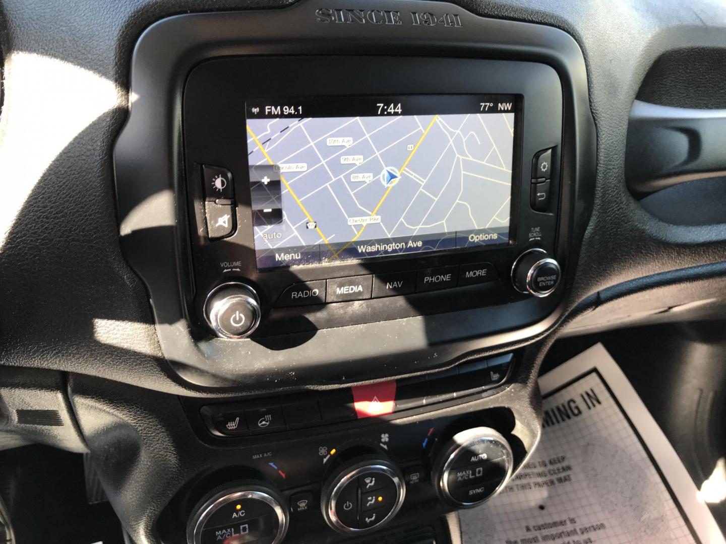 2015 White /Black Jeep Renegade Trailhawk (ZACCJBCT2FP) with an 2.4L L4 engine, 9-Speed Automatic transmission, located at 577 Chester Pike, Prospect Park, PA, 19076, (610) 237-1015, 39.886154, -75.302338 - 2015 Jeep Renegade Trailhawk: Only 123k miles, navigation system, backup camera, new PA inspection, SUPER CLEAN, runs LIKE NEW! vehicle comes inspected and has been given a bumper to bumper safety check. It is very clean, reliable, and well maintained. We offer a unique pay plan that is known fo - Photo#13