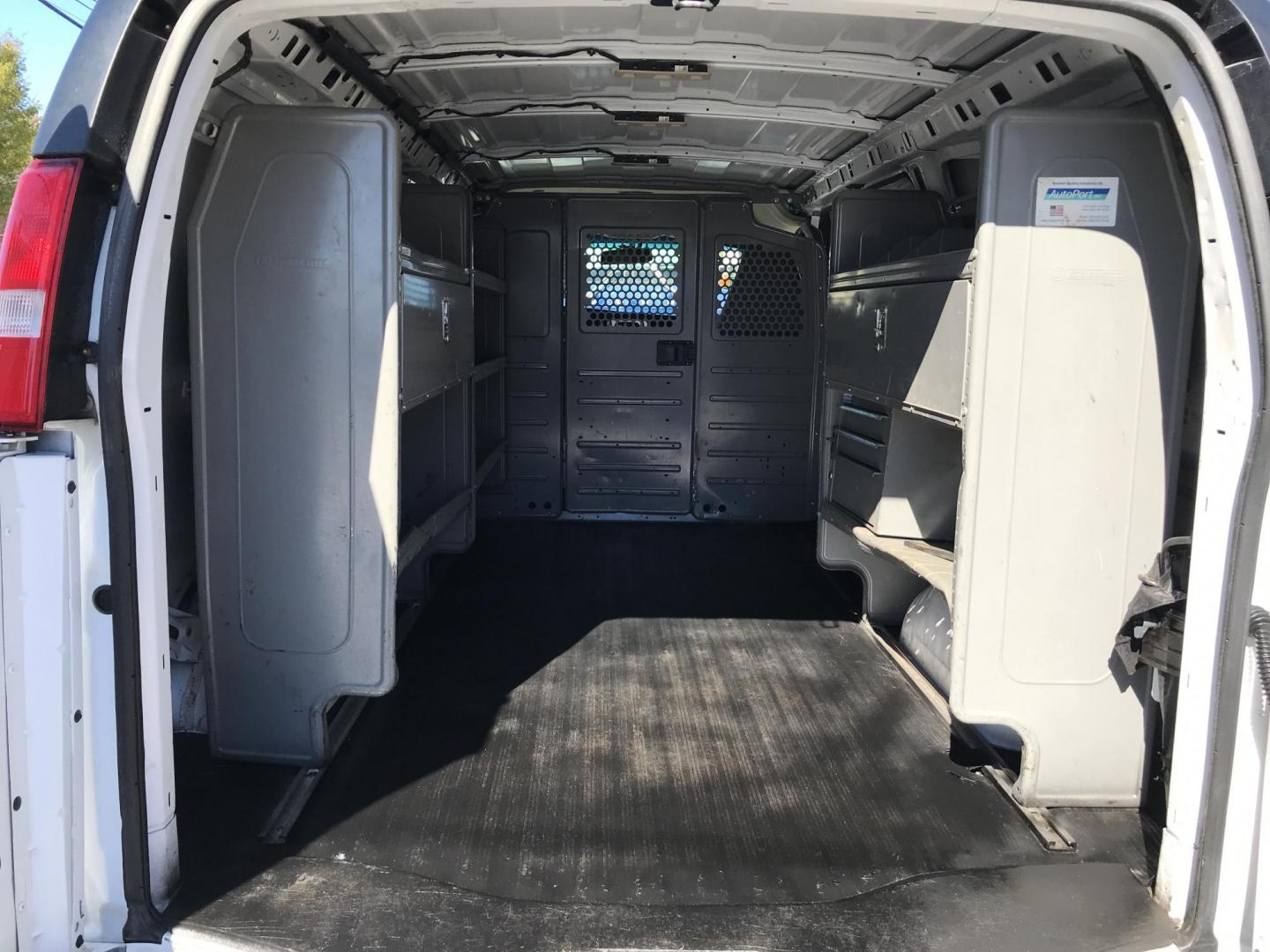 2019 White /Gray Chevrolet Express 2500 Cargo (1GCWGAFP4K1) with an 4.3L V6 engine, 6A transmission, located at 577 Chester Pike, Prospect Park, PA, 19076, (610) 237-1015, 39.886154, -75.302338 - 2019 Chevrolet Express 2500 Cargo Van: Has multiple pieces of shelving, backup camera, no side or rear windows, new PA inspection, RUNS LIKE NEW, FLEET MAINTAINED! This vehicle comes inspected and has been given a bumper to bumper safety check. It is very clean, reliable, and well maintained. We - Photo#13