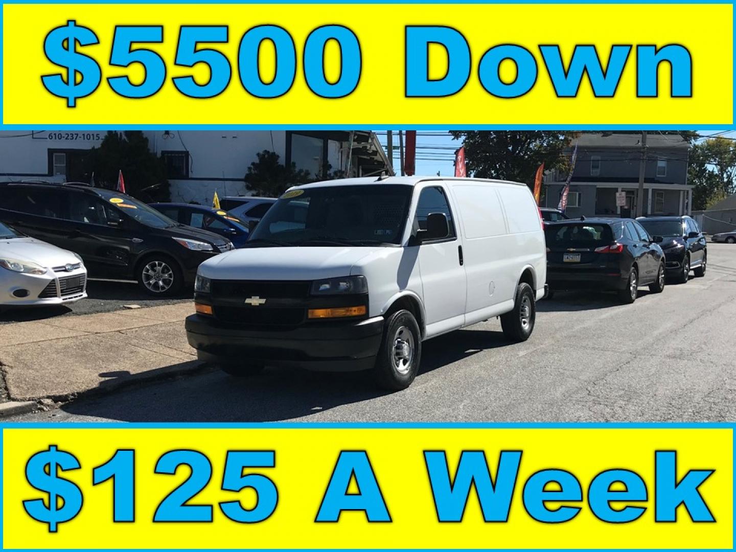 2019 White /Gray Chevrolet Express 2500 Cargo (1GCWGAFP4K1) with an 4.3L V6 engine, 6A transmission, located at 577 Chester Pike, Prospect Park, PA, 19076, (610) 237-1015, 39.886154, -75.302338 - 2019 Chevrolet Express 2500 Cargo Van: Has multiple pieces of shelving, backup camera, no side or rear windows, new PA inspection, RUNS LIKE NEW, FLEET MAINTAINED! This vehicle comes inspected and has been given a bumper to bumper safety check. It is very clean, reliable, and well maintained. We - Photo#0