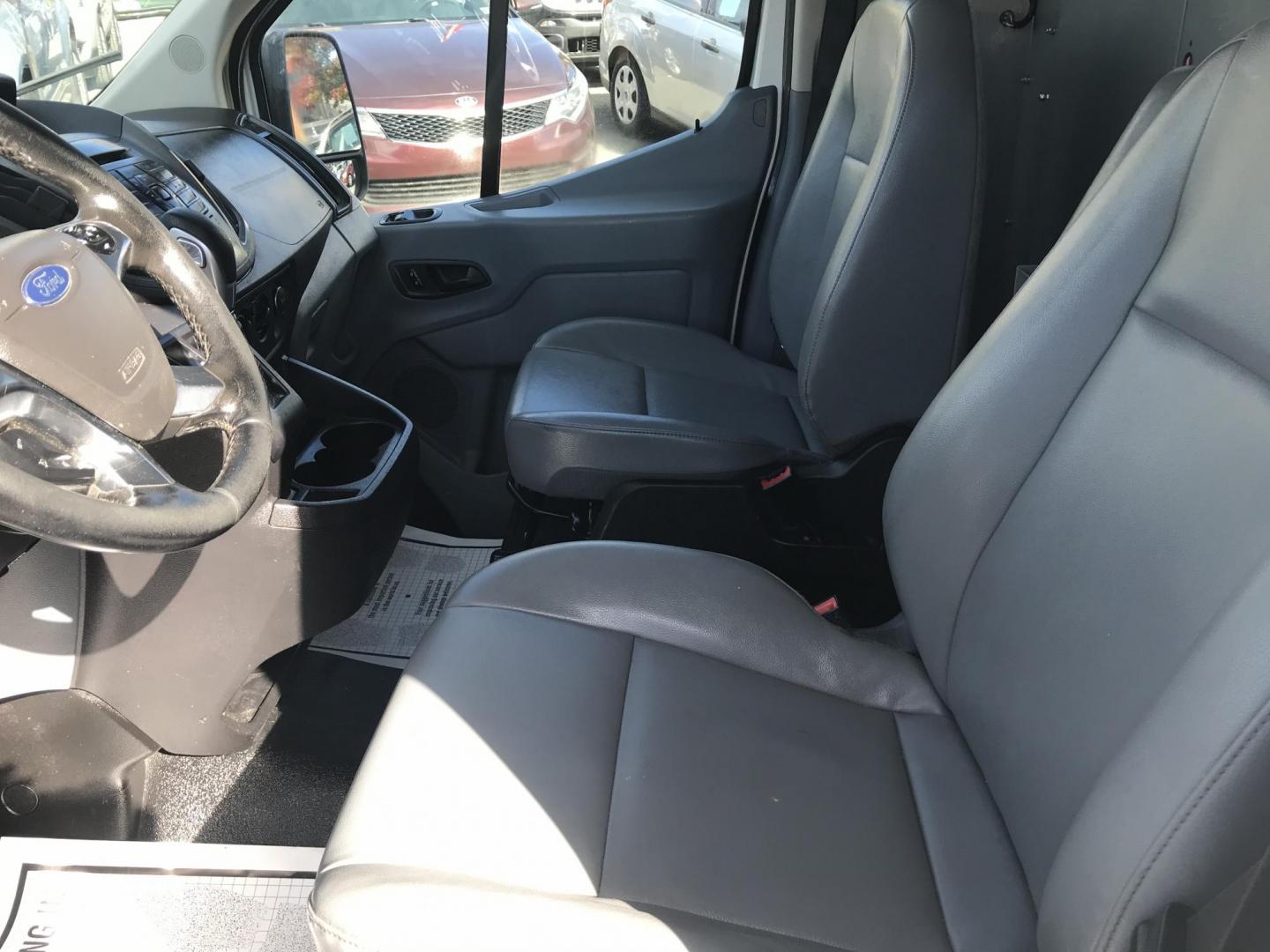 2016 White /Gray Ford Transit 250 Van Med. Roof w/Sliding Pass. 148-in. WB (1FTYR2CM1GK) with an 3.7L V6 DOHC 24V engine, 6-Speed Automatic transmission, located at 577 Chester Pike, Prospect Park, PA, 19076, (610) 237-1015, 39.886154, -75.302338 - 2016 Ford Transit 250 Medium Roof: Has multiple pieces of shelving, partition, new PA inspection, FLEET MAINTAINED, runs LIKE NEW! This vehicle comes inspected and has been given a bumper to bumper safety check. It is very clean, reliable, and well maintained. We offer a unique pay plan that is k - Photo#9