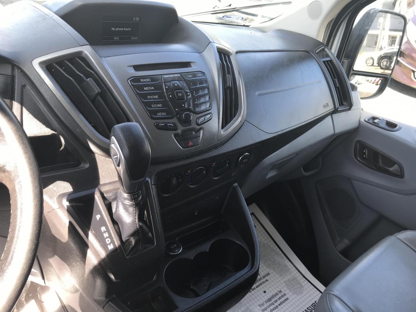 2016 White /Gray Ford Transit 250 Van Med. Roof w/Sliding Pass. 148-in. WB (1FTYR2CM1GK) with an 3.7L V6 DOHC 24V engine, 6-Speed Automatic transmission, located at 577 Chester Pike, Prospect Park, PA, 19076, (610) 237-1015, 39.886154, -75.302338 - 2016 Ford Transit 250 Medium Roof: Has multiple pieces of shelving, partition, new PA inspection, FLEET MAINTAINED, runs LIKE NEW! This vehicle comes inspected and has been given a bumper to bumper safety check. It is very clean, reliable, and well maintained. We offer a unique pay plan that is k - Photo#13