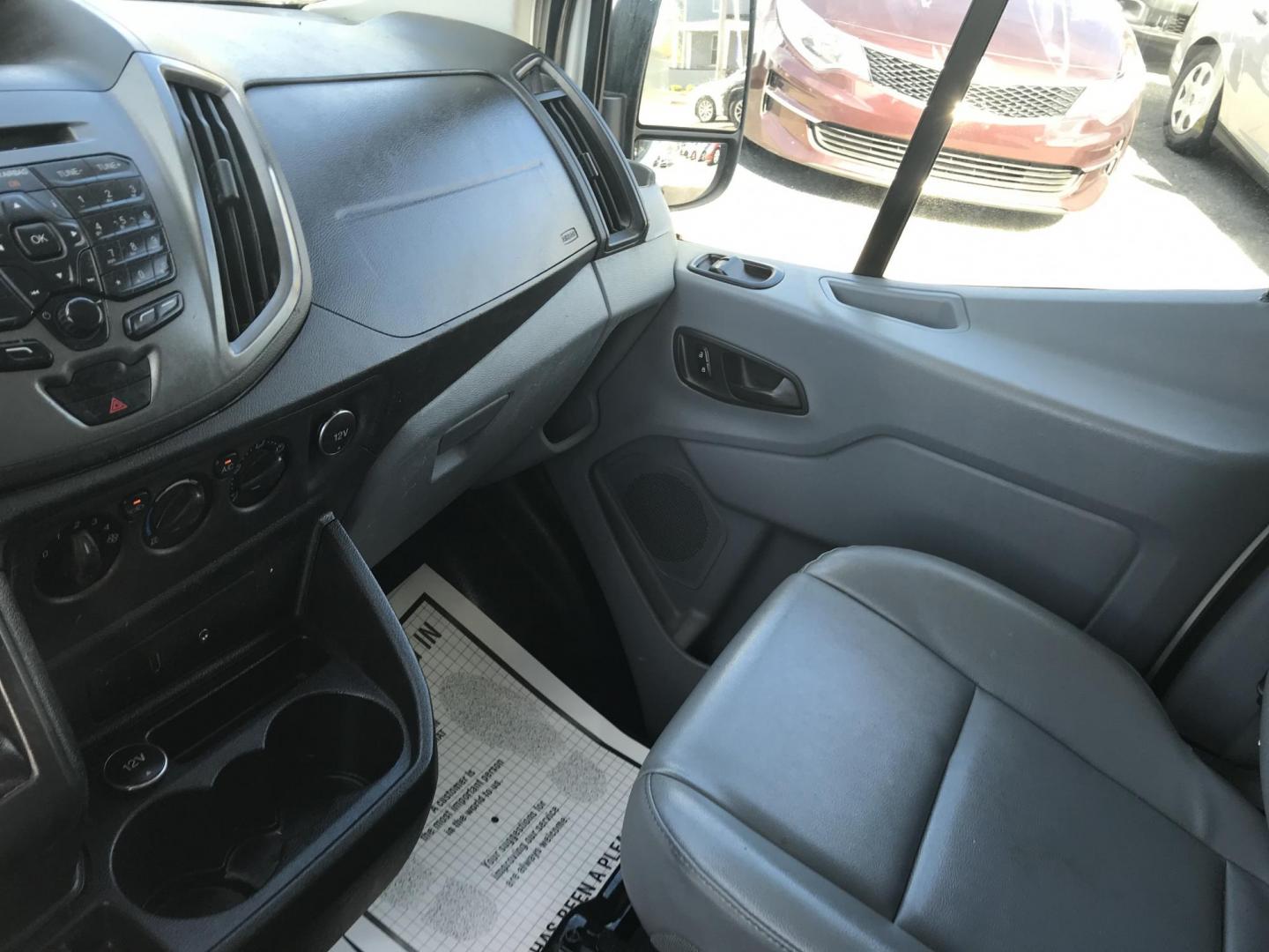 2016 White /Gray Ford Transit 250 Van Med. Roof w/Sliding Pass. 148-in. WB (1FTYR2CM1GK) with an 3.7L V6 DOHC 24V engine, 6-Speed Automatic transmission, located at 577 Chester Pike, Prospect Park, PA, 19076, (610) 237-1015, 39.886154, -75.302338 - 2016 Ford Transit 250 Medium Roof: Has multiple pieces of shelving, partition, new PA inspection, FLEET MAINTAINED, runs LIKE NEW! This vehicle comes inspected and has been given a bumper to bumper safety check. It is very clean, reliable, and well maintained. We offer a unique pay plan that is k - Photo#14