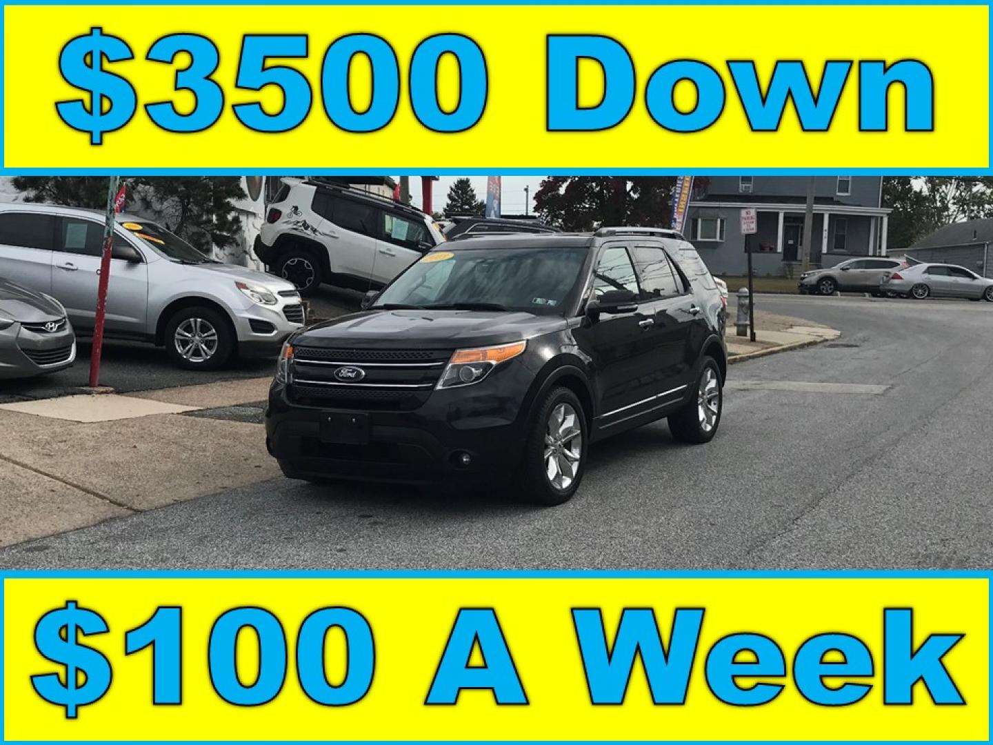 2013 Black /Black Ford Explorer Limited 4WD (1FM5K8F83DG) with an 3.5L V6 DOHC 24V engine, 6-Speed Automatic transmission, located at 577 Chester Pike, Prospect Park, PA, 19076, (610) 237-1015, 39.886154, -75.302338 - 2013 Ford Explorer LIMITED: 3rd row seating, 4x4, navigation system, backup camera, DVD's in rear headrests, new PA inspection, runs LIKE NEW! This vehicle comes inspected and has been given a bumper to bumper safety check. It is very clean, reliable, and well maintained. We offer a unique pay pl - Photo#0