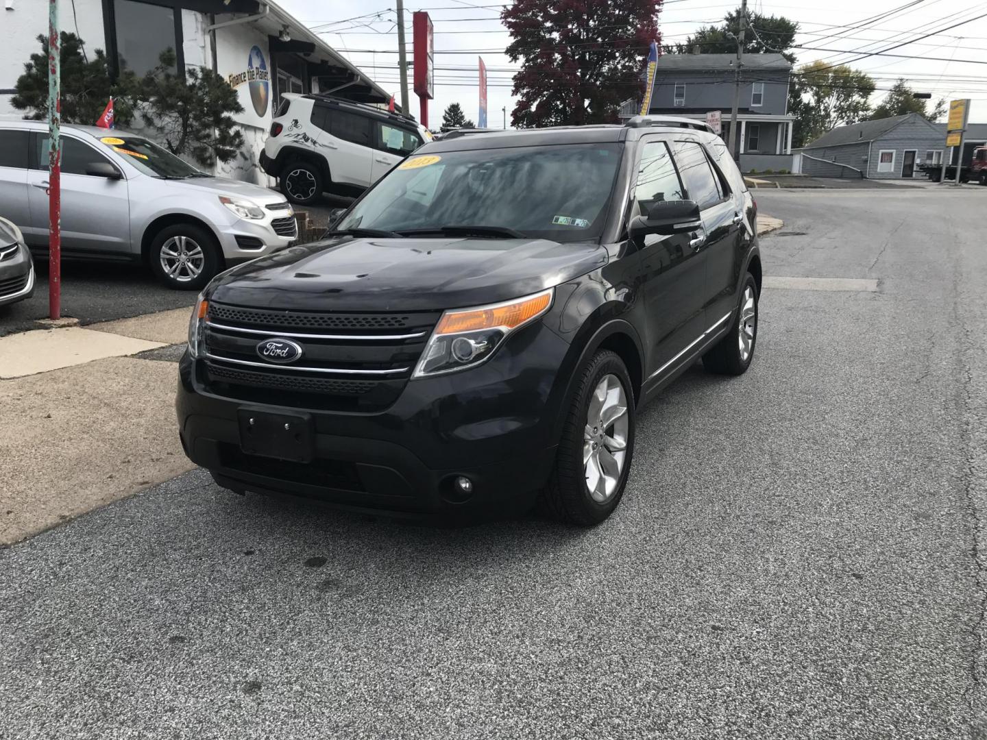 2013 Black /Black Ford Explorer Limited 4WD (1FM5K8F83DG) with an 3.5L V6 DOHC 24V engine, 6-Speed Automatic transmission, located at 577 Chester Pike, Prospect Park, PA, 19076, (610) 237-1015, 39.886154, -75.302338 - 2013 Ford Explorer LIMITED: 3rd row seating, 4x4, navigation system, backup camera, DVD's in rear headrests, new PA inspection, runs LIKE NEW! This vehicle comes inspected and has been given a bumper to bumper safety check. It is very clean, reliable, and well maintained. We offer a unique pay pl - Photo#2