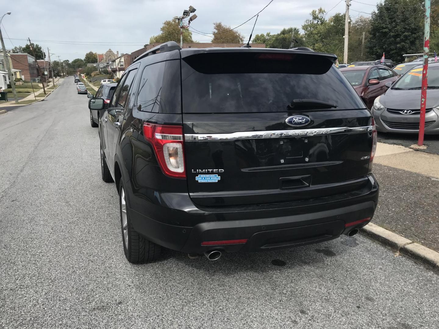 2013 Black /Black Ford Explorer Limited 4WD (1FM5K8F83DG) with an 3.5L V6 DOHC 24V engine, 6-Speed Automatic transmission, located at 577 Chester Pike, Prospect Park, PA, 19076, (610) 237-1015, 39.886154, -75.302338 - 2013 Ford Explorer LIMITED: 3rd row seating, 4x4, navigation system, backup camera, DVD's in rear headrests, new PA inspection, runs LIKE NEW! This vehicle comes inspected and has been given a bumper to bumper safety check. It is very clean, reliable, and well maintained. We offer a unique pay pl - Photo#5