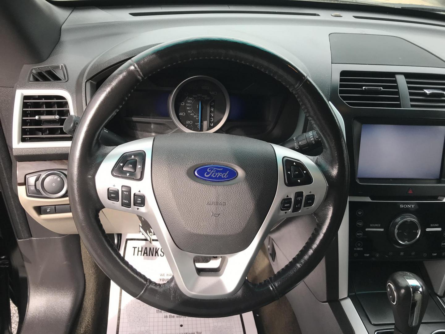 2013 Black /Black Ford Explorer Limited 4WD (1FM5K8F83DG) with an 3.5L V6 DOHC 24V engine, 6-Speed Automatic transmission, located at 577 Chester Pike, Prospect Park, PA, 19076, (610) 237-1015, 39.886154, -75.302338 - 2013 Ford Explorer LIMITED: 3rd row seating, 4x4, navigation system, backup camera, DVD's in rear headrests, new PA inspection, runs LIKE NEW! This vehicle comes inspected and has been given a bumper to bumper safety check. It is very clean, reliable, and well maintained. We offer a unique pay pl - Photo#12