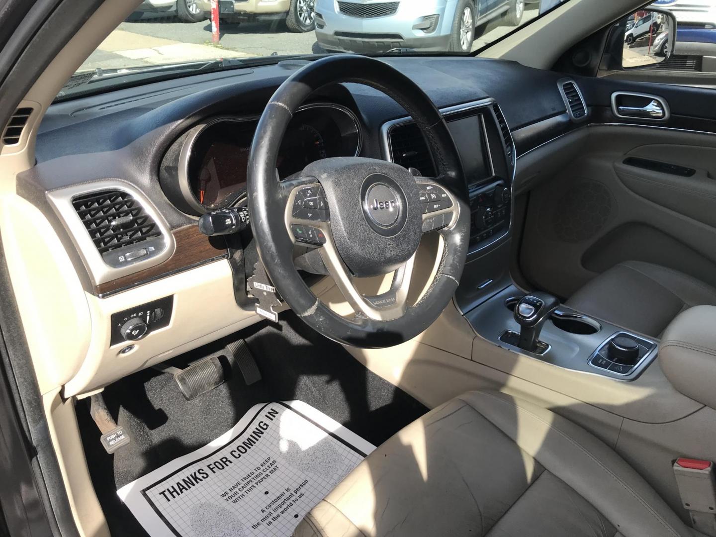 2014 Gray /Tan Jeep Grand Cherokee Limited 4WD (1C4RJFBG4EC) with an 3.6L V6 DOHC 24V engine, 5-Speed Automatic transmission, located at 577 Chester Pike, Prospect Park, PA, 19076, (610) 237-1015, 39.886154, -75.302338 - 2014 Jeep Grand Cherokee LIMITED: Navigation system, backup camera, sunroof, 4x4, new PA inspection, SUPER CLEAN, runs LIKE NEW! This vehicle comes inspected and has been given a bumper to bumper safety check. It is very clean, reliable, and well maintained. We offer a unique pay plan that is kno - Photo#11