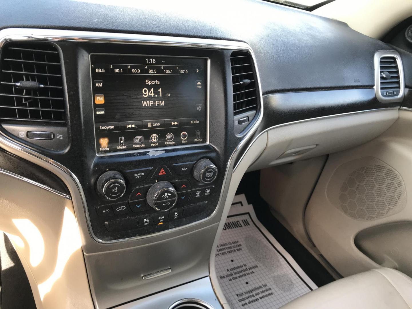 2014 Gray /Tan Jeep Grand Cherokee Limited 4WD (1C4RJFBG4EC) with an 3.6L V6 DOHC 24V engine, 5-Speed Automatic transmission, located at 577 Chester Pike, Prospect Park, PA, 19076, (610) 237-1015, 39.886154, -75.302338 - 2014 Jeep Grand Cherokee LIMITED: Navigation system, backup camera, sunroof, 4x4, new PA inspection, SUPER CLEAN, runs LIKE NEW! This vehicle comes inspected and has been given a bumper to bumper safety check. It is very clean, reliable, and well maintained. We offer a unique pay plan that is kno - Photo#13