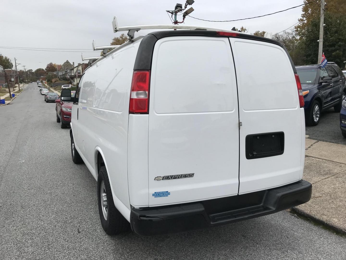 2019 White /Gray Chevrolet Express 2500 Cargo (1GCWGAFP1K1) with an 4.3L V6 engine, 6A transmission, located at 577 Chester Pike, Prospect Park, PA, 19076, (610) 237-1015, 39.886154, -75.302338 - 2019 Chevy Express 2500 Cargo Van: Has ladder racks, shelving, backup camera, new PA inspection, FLEET MAINTAINED, runs LIKE NEW! This vehicle comes inspected and has been given a bumper to bumper safety check. It is very clean, reliable, and well maintained. We offer a unique pay plan that is kn - Photo#5