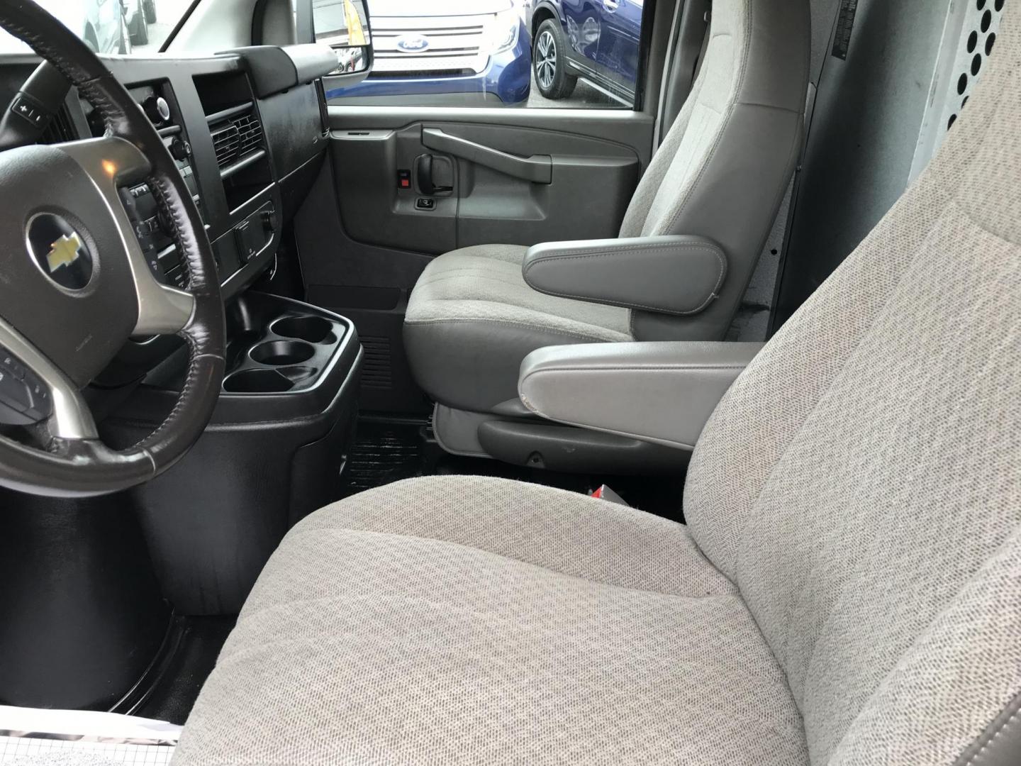 2019 White /Gray Chevrolet Express 2500 Cargo (1GCWGAFP1K1) with an 4.3L V6 engine, 6A transmission, located at 577 Chester Pike, Prospect Park, PA, 19076, (610) 237-1015, 39.886154, -75.302338 - 2019 Chevy Express 2500 Cargo Van: Has ladder racks, shelving, backup camera, new PA inspection, FLEET MAINTAINED, runs LIKE NEW! This vehicle comes inspected and has been given a bumper to bumper safety check. It is very clean, reliable, and well maintained. We offer a unique pay plan that is kn - Photo#9